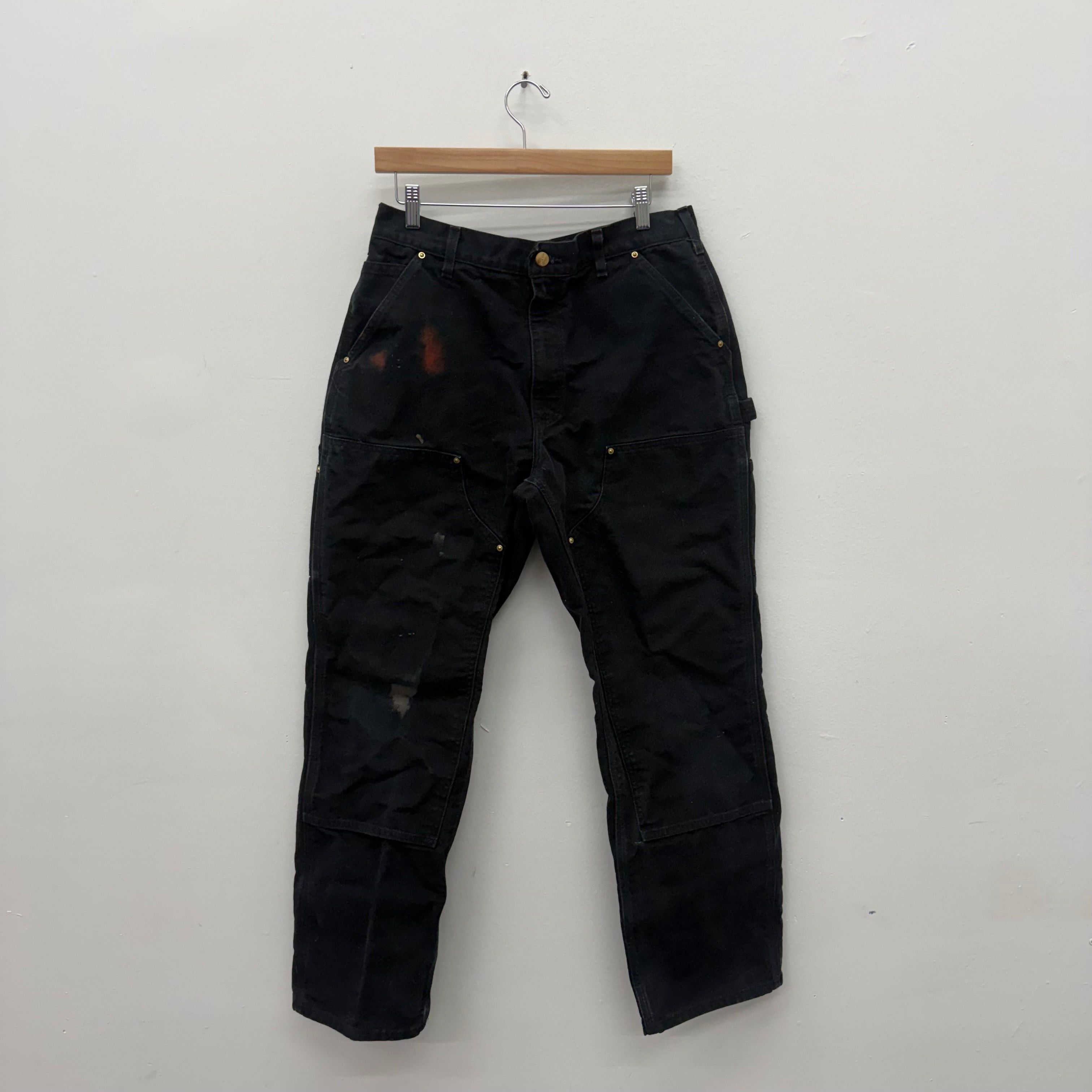 Carhartt Carhartt Black Carpenter Work Pants - Size 34 x 32 Size US 34 / EU 50 - 1 Thumbnail