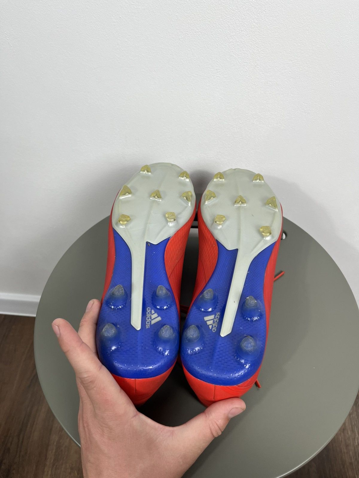 Adidas Adidas Red Soccer Cleats 11.5 US FG Ground Lightweight Boots Size US 11.5 / EU 44-45 - 11 Thumbnail