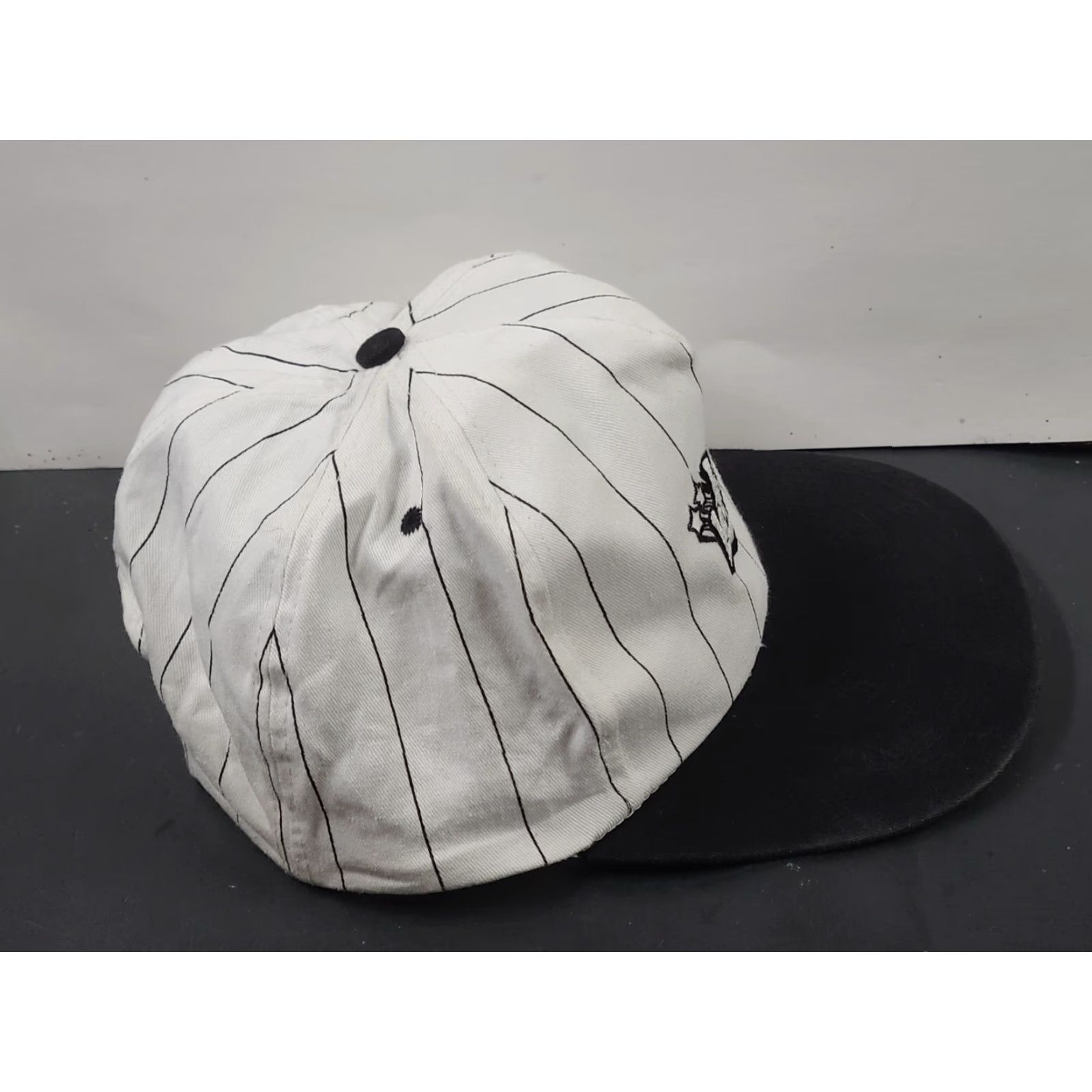 Vintage VINTAGE Mohrs Iowa Lottery Pinstripe Hat Cap Black White Size ONE SIZE - 6 Thumbnail