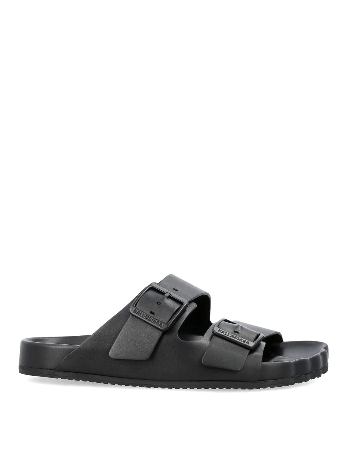 Balenciaga o1bcso1str0425 Sunday Sandals in Black Size US 8 / EU 41 - 1 Thumbnail
