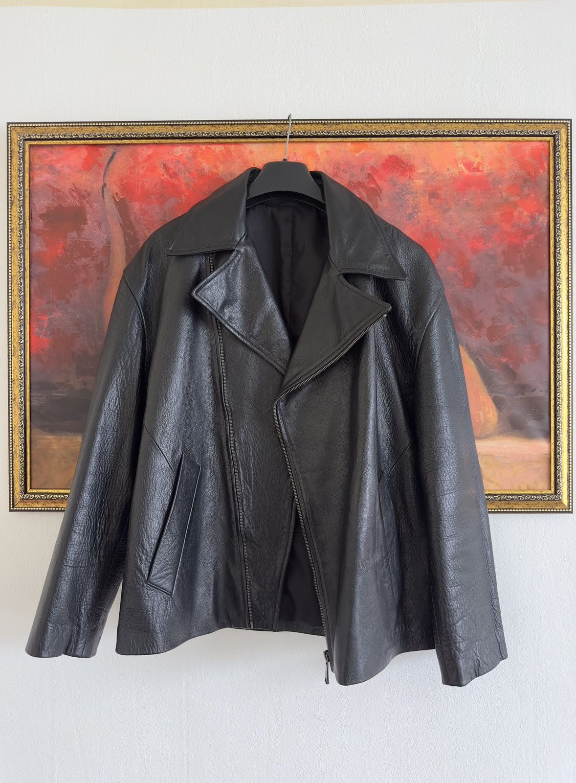 Genuine Leather Zara Relaxed Fit Buffalo Leather Jacket Limited Edition Size US L / EU 52-54 / 3 - 3 Thumbnail
