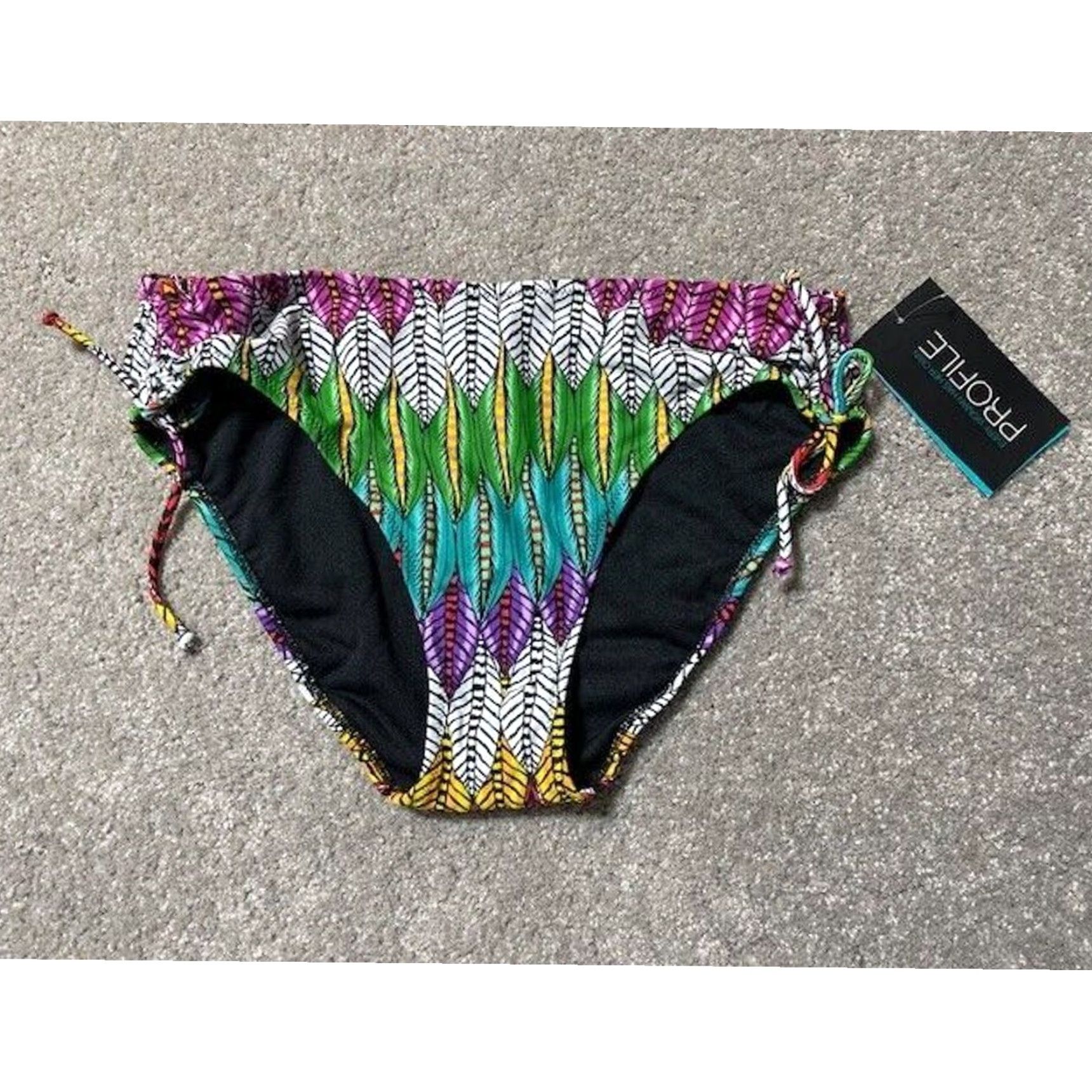 Swims Profile Swim Bikini Bottom 10 Side Tie Boho Festival Tribal Vacation Colorful Size 32" / US 10 / IT 46 - 2 Thumbnail