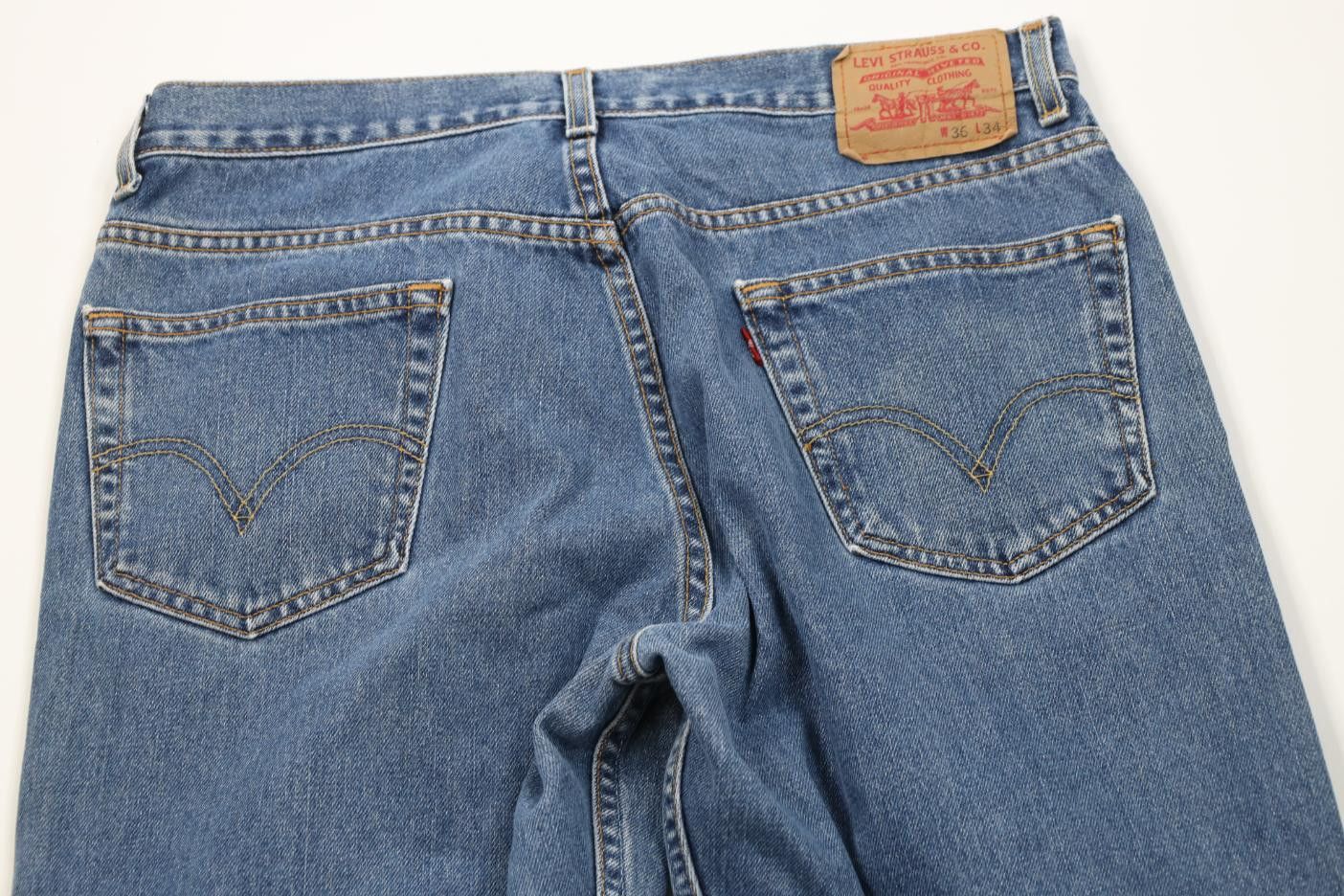 Levi's Vintage Y2K 2003 Levis 505 Regular Straight Leg Denim Jeans Size US 36 / EU 52 - 12 Thumbnail