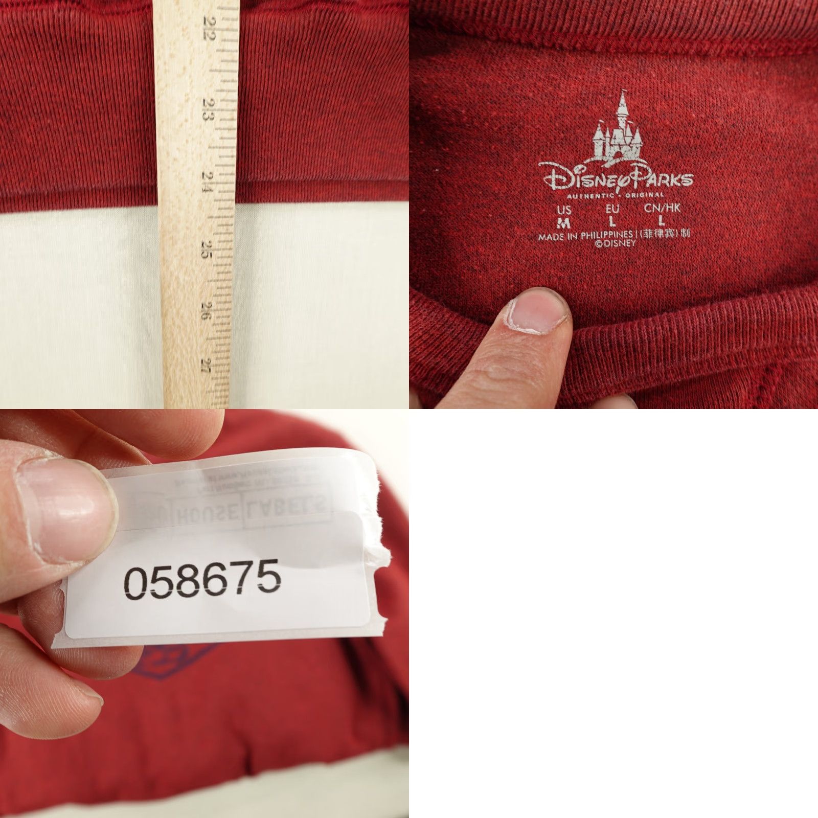 Disney Disney Sweatshirt Mens Medium Red Disneyland Resort Pullover Grumpy Size US M / EU 48-50 / 2 - 8 Thumbnail