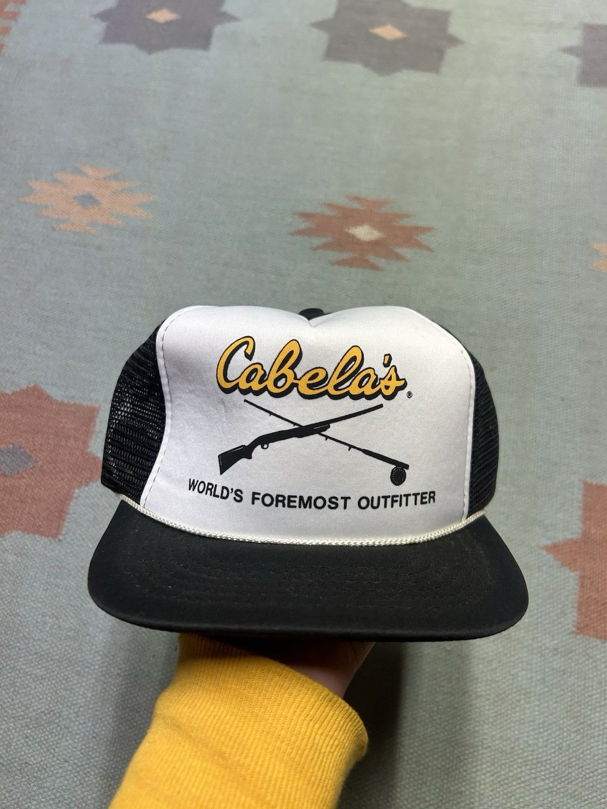 Vintage Vintage trucker hat cabelas foremost outfitter 2 tone white Size ONE SIZE - 2 Thumbnail
