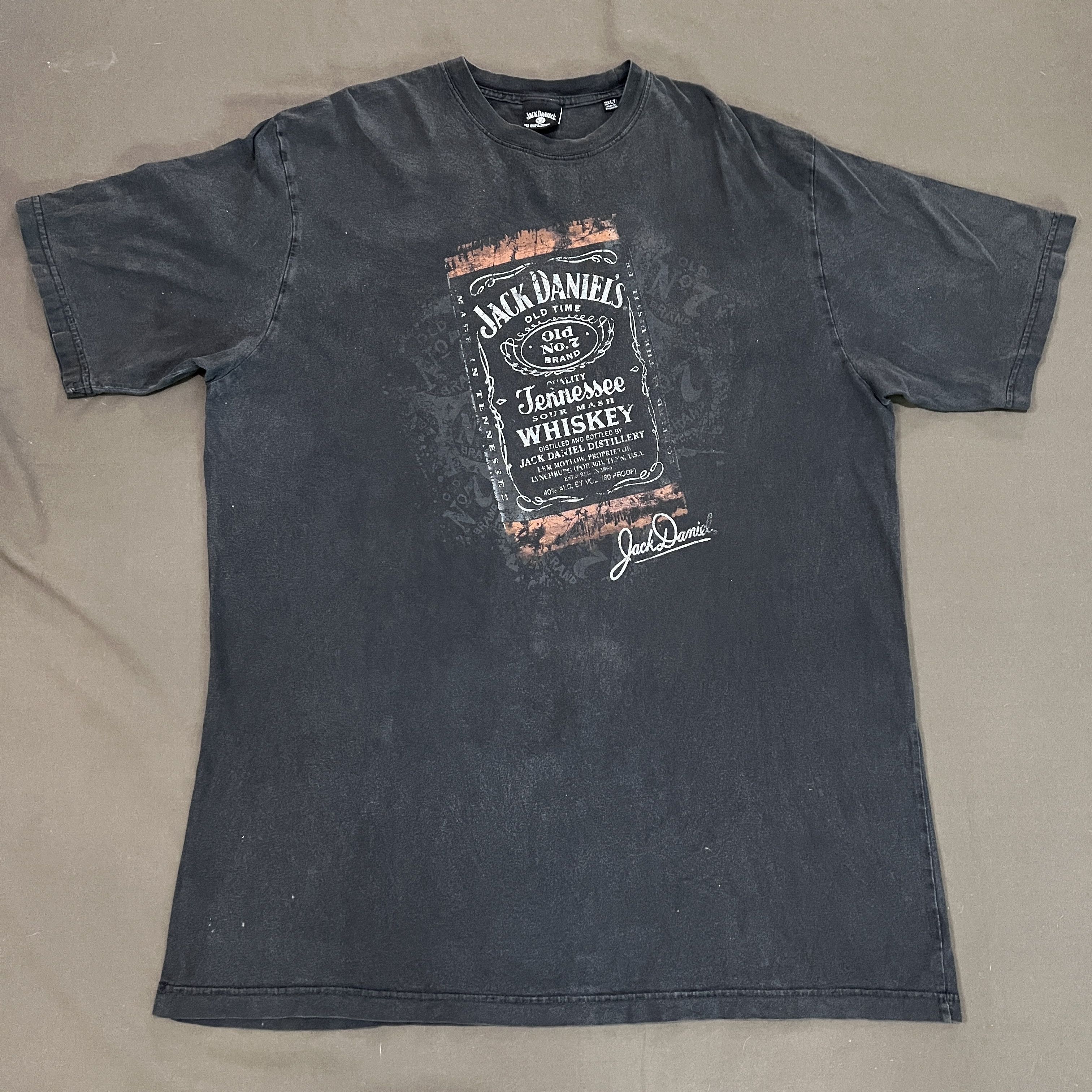 Japanese Brand Vintage Y2K Jack Daniels Promo Tee 2XL Faded Oversized Size US XXL / EU 58 / 5 - 4 Thumbnail