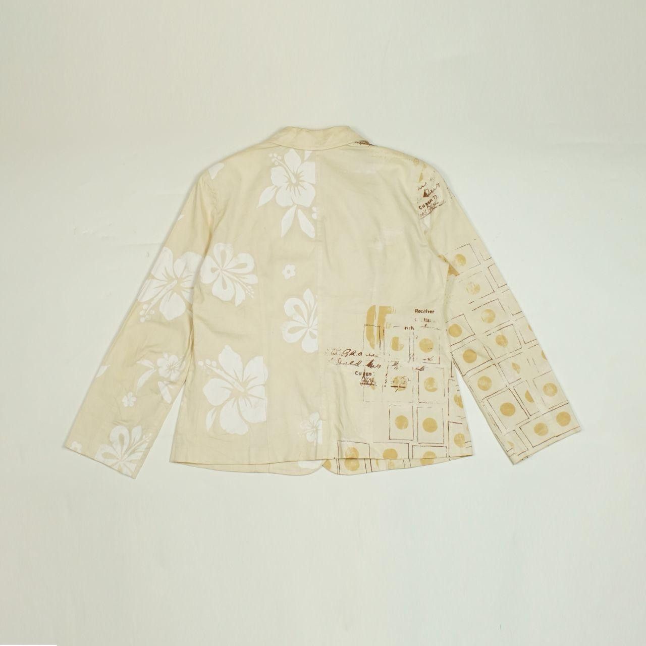Vintage *NoTariff Sonia Gilles Floral Blazer Size M / US 6-8 / IT 42-44 - 8 Thumbnail