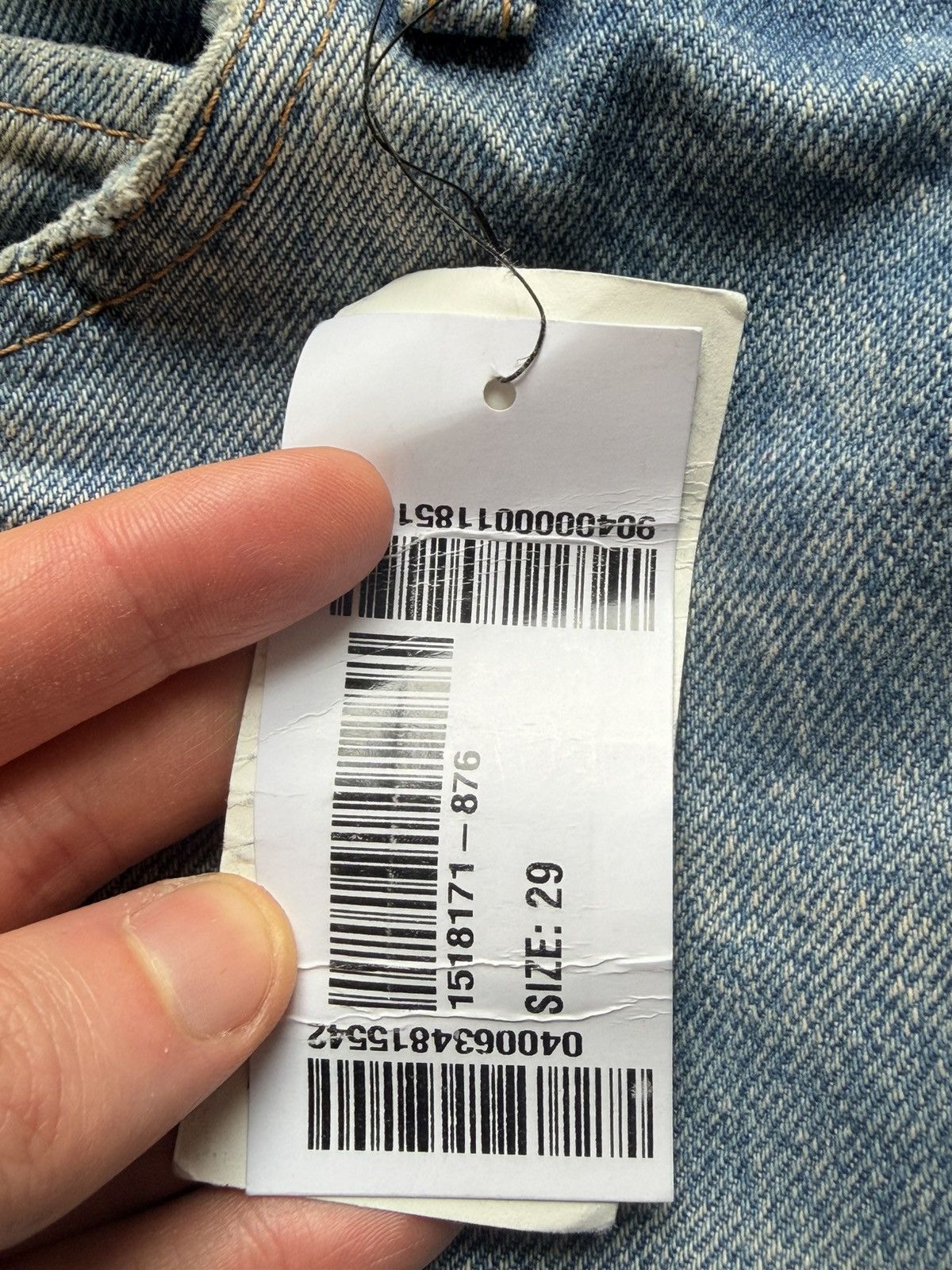 Celine CELINE Wesley Straight-Leg Distressed Jeans Size US 29 - 4 Thumbnail