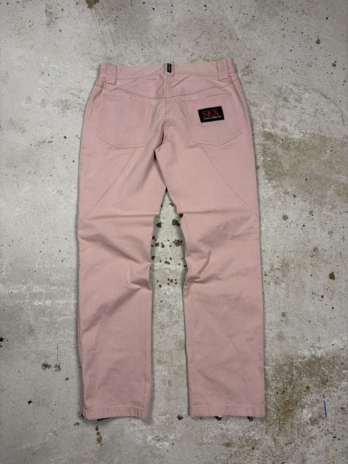 Dolce & Gabbana SS 2003 Dolce & Gabbana Sex Pink Multi Zippers Pants Size 26" / US 2 / IT 38 - 3 Thumbnail