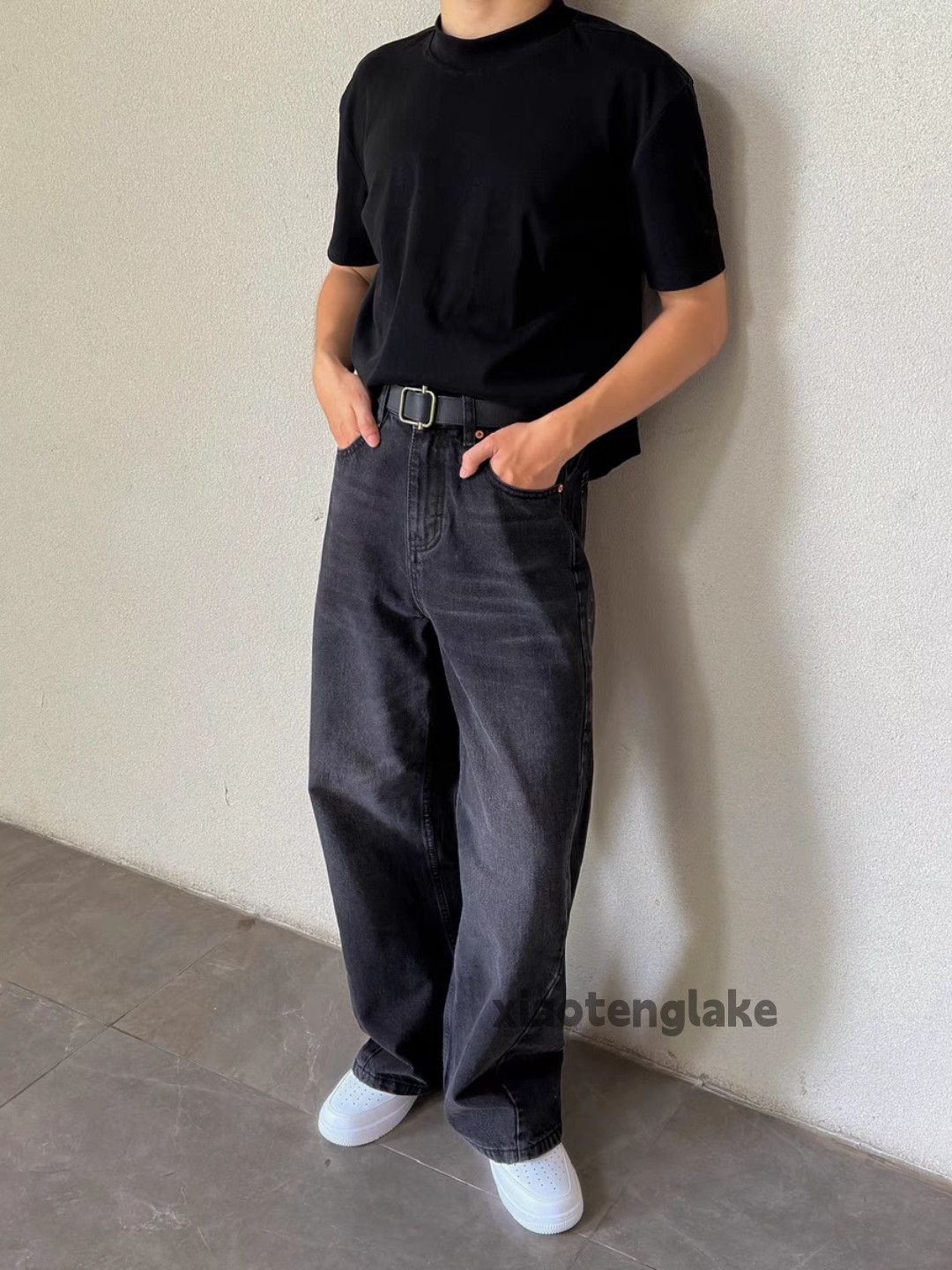 Jean Unisex utility loose baggy skate hiphop yuppie jeans Size US 32 / EU 48 - 3 Thumbnail