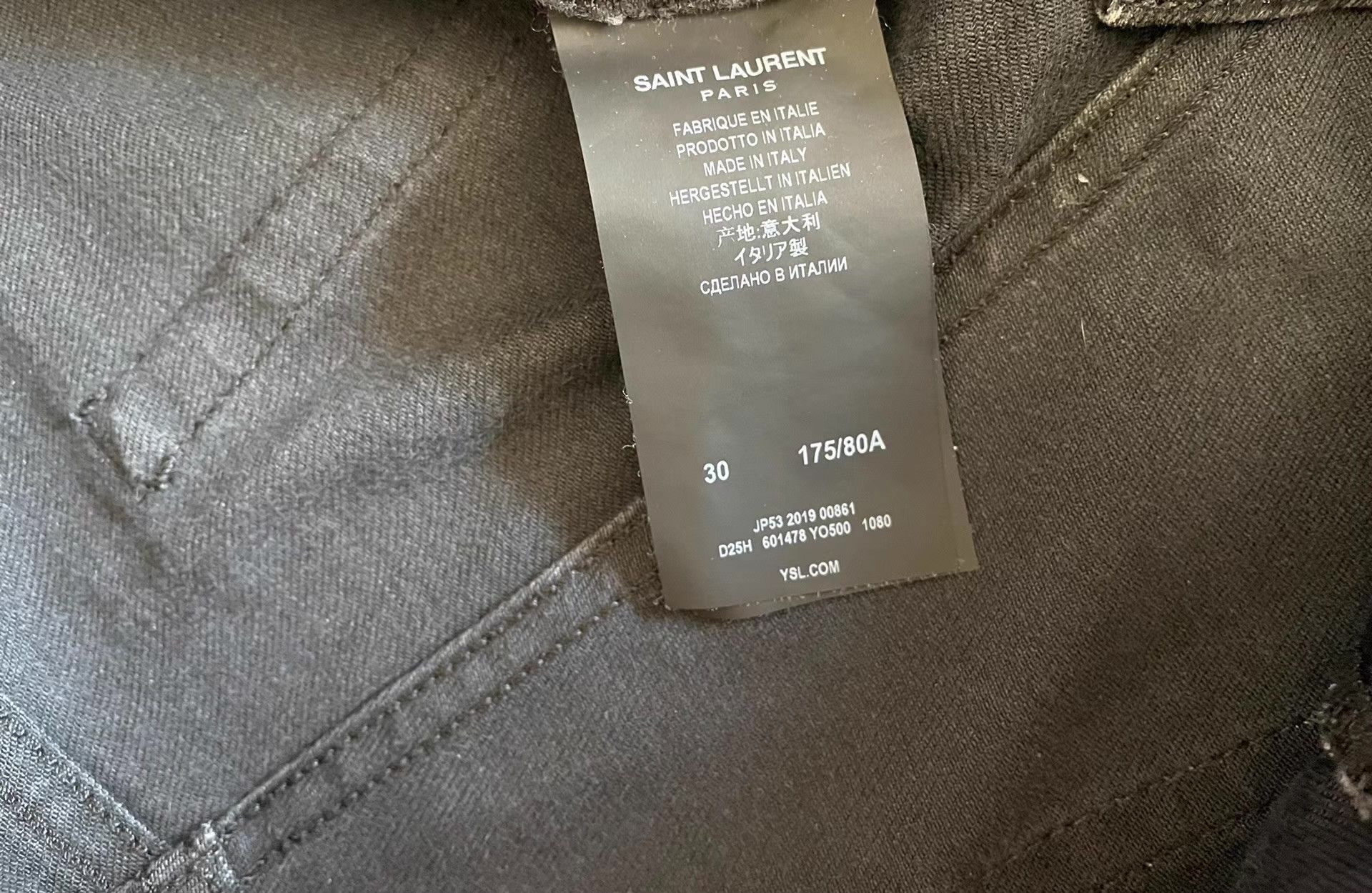 Saint Laurent Paris Saint Laurent YSL Jeans, Q4 Size US 34 / EU 50 - 6 Thumbnail