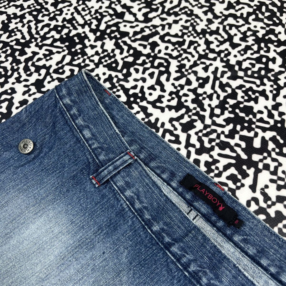 Playboy Vintage Y2K Playboy Sexy Style Denim Japanese Mini Skirt Size 28" / US 6 / IT 42 - 15 Thumbnail