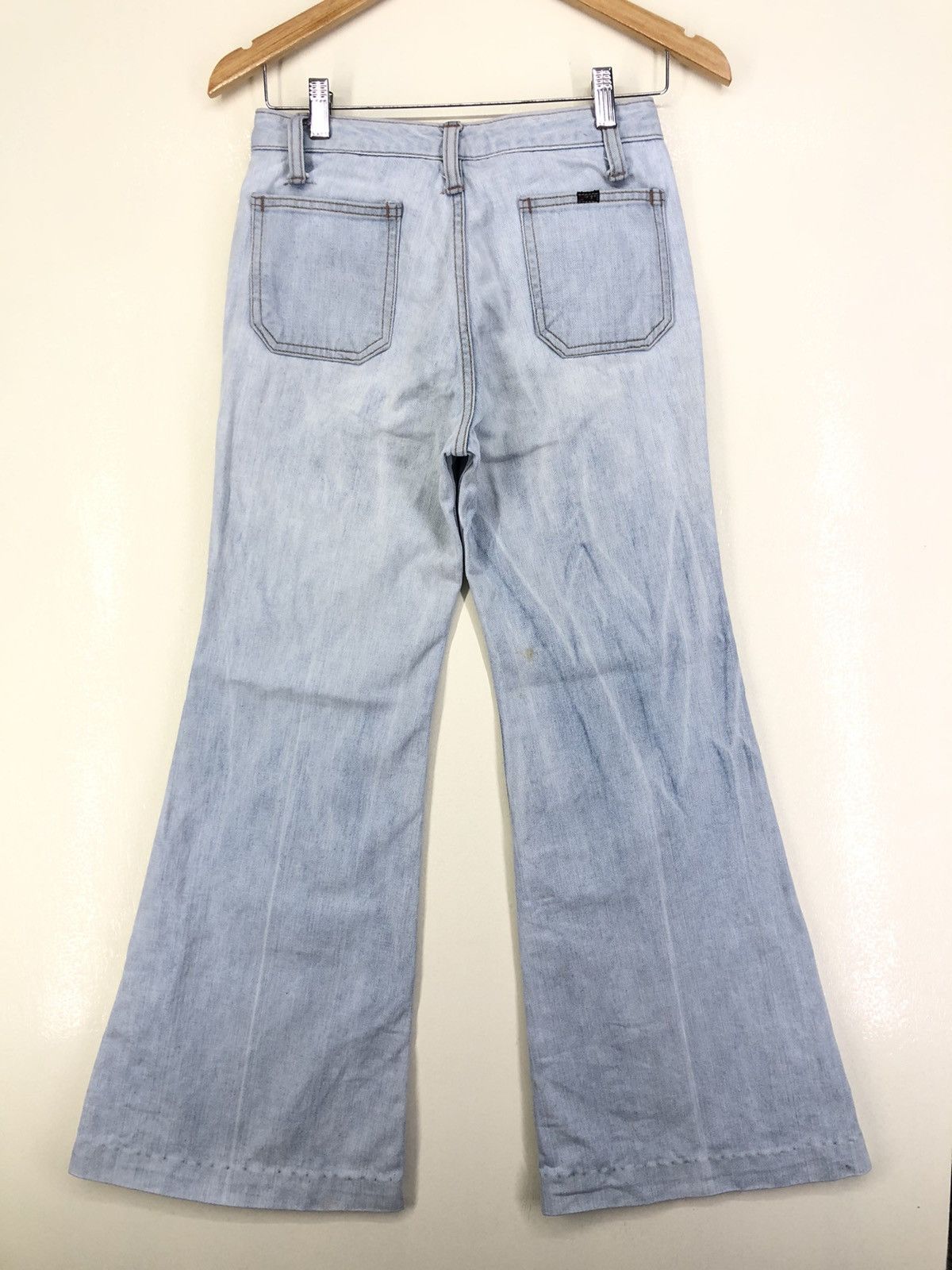 Wrangler Vintage Wrangler Super Flared Light Wash Bush Pants Size US 26 / EU 42 - 2 Thumbnail