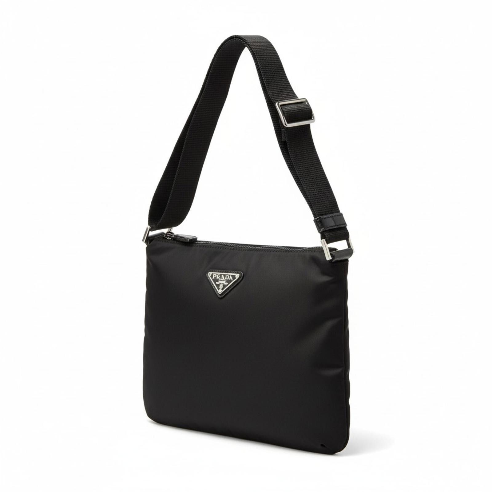 Prada - Black Nylon Shoulder Bag