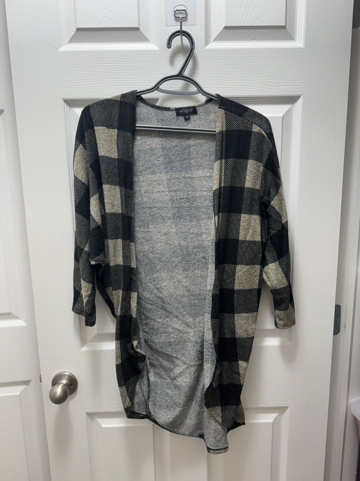 Flannel × Vintage Eclipse Flannel Cardigan 3/4 Sleeve Avant Garde Twilight Size S / US 4 / IT 40 - 2 Thumbnail