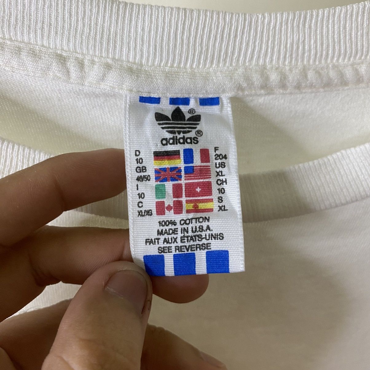 Adidas Vintage 1990s Adidas Double Sided Graphic T Shirt Size US XXL / EU 58 / 5 - 3 Thumbnail