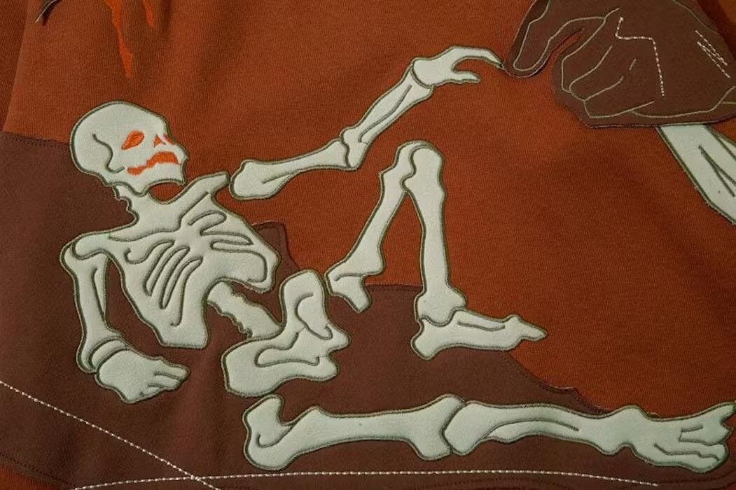 Japanese Brand Skeleton Hoodie, Halloween couple costume Size US L / EU 52-54 / 3 - 5 Thumbnail