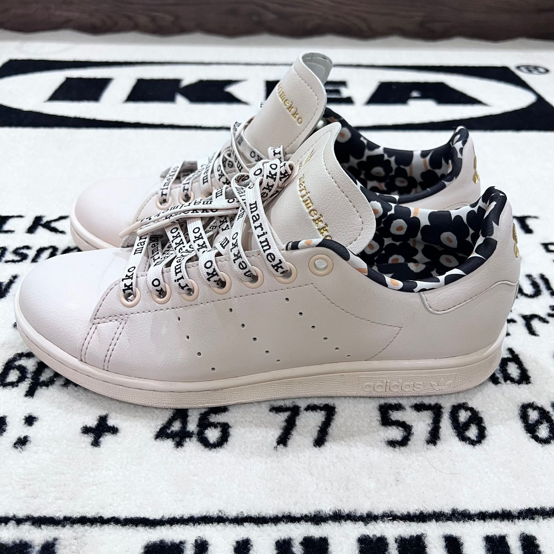 Adidas × Marimekko Adidas Stan Smith X Marimekko Beige Leather Sneakers Size US 7 / IT 37 - 2 Thumbnail