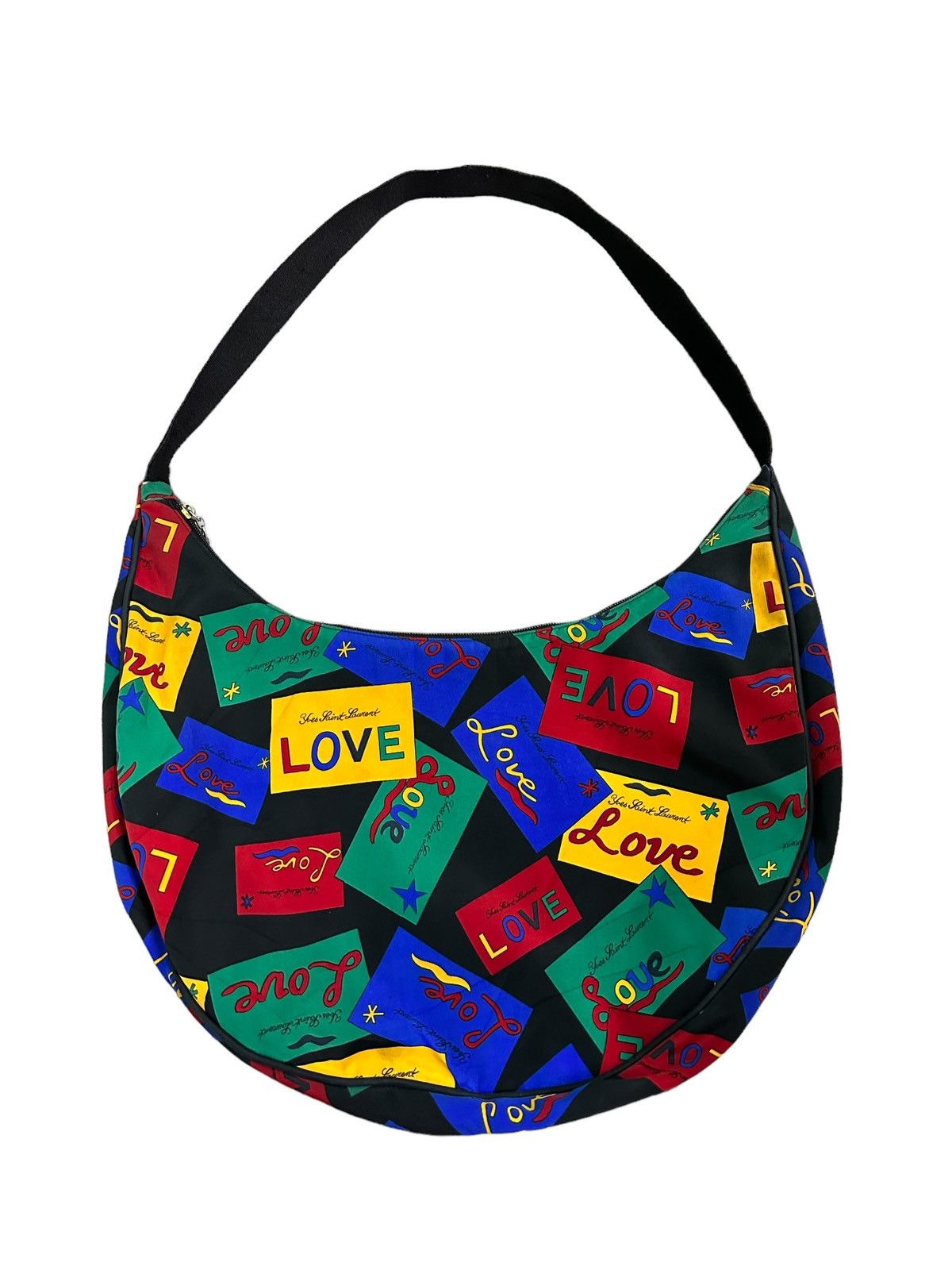 Vintage x YVES Saint Laurent Authentic YVES Saint Laurent Love Multicolour Shoulder Bag, Women's