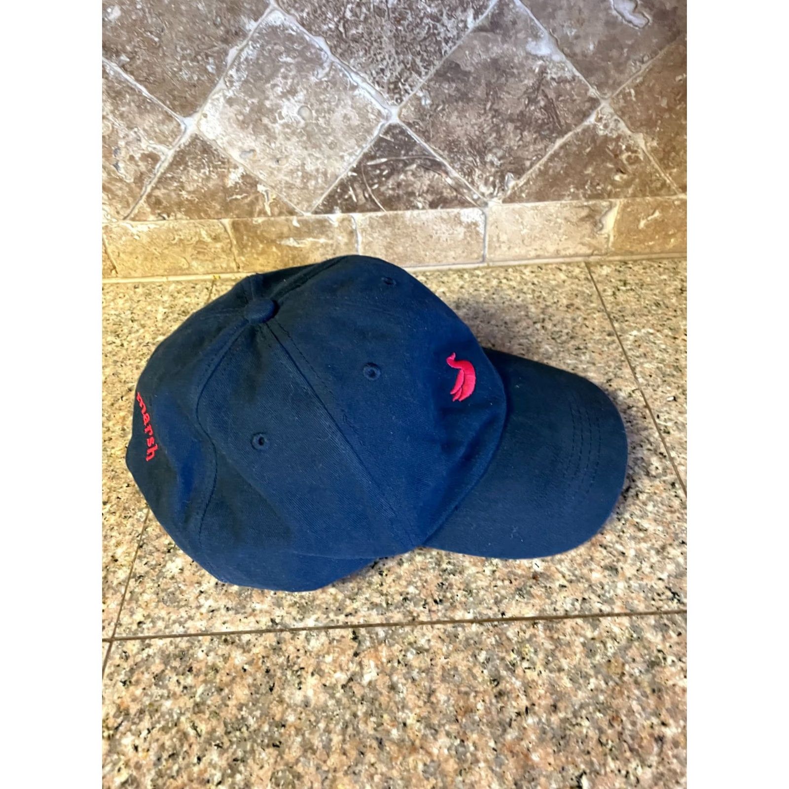 Vintage Southern Marsh Signature Duck Logo Baseball Cap Hat Adjustable Navy Blue Mens Cap Size ONE SIZE - 4 Thumbnail
