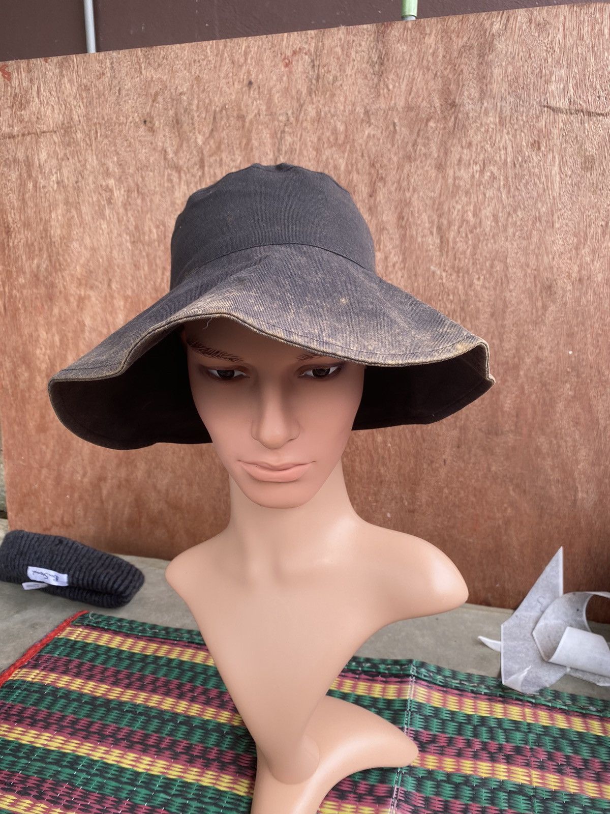 agnes b. Vintage Agnes B Distressed Faded Wide Brim Hat Size ONE SIZE - 3 Thumbnail