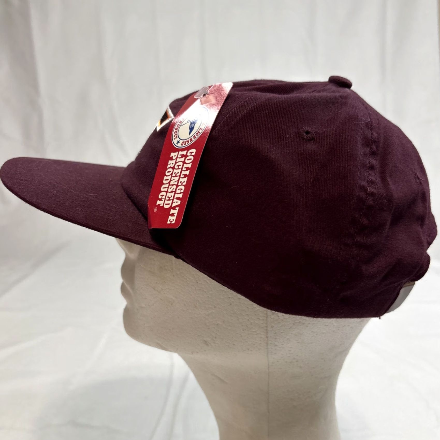 Vintage Head To Toe Virginia Tech Baseball Cap Adjustable Strapback Red NOS Deadstock Mens One Size Cap Size ONE SIZE - 5 Thumbnail