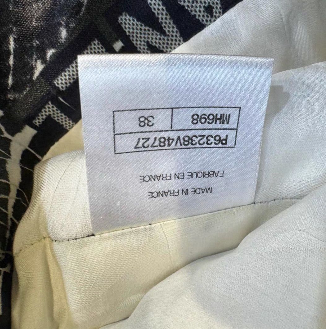 Chanel Chanel Color-blocked logo letter camellia full print cotto Size XS / US 0-2 / IT 36-38 - 4 Thumbnail