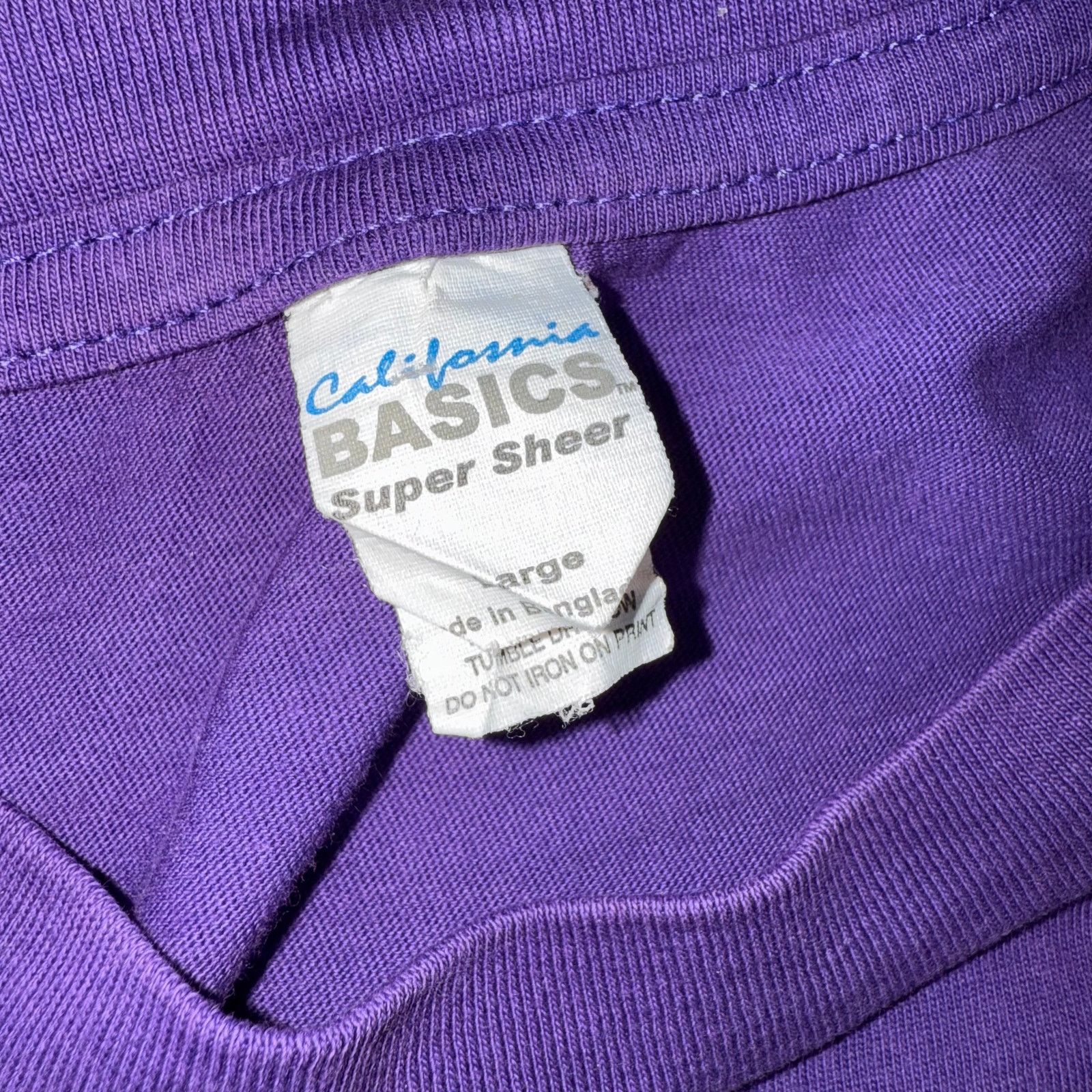 Vintage Vtg 80s 90s The Maine Mens Large T-Shirt Neon Graphic Purple Size US L / EU 52-54 / 3 - 3 Thumbnail