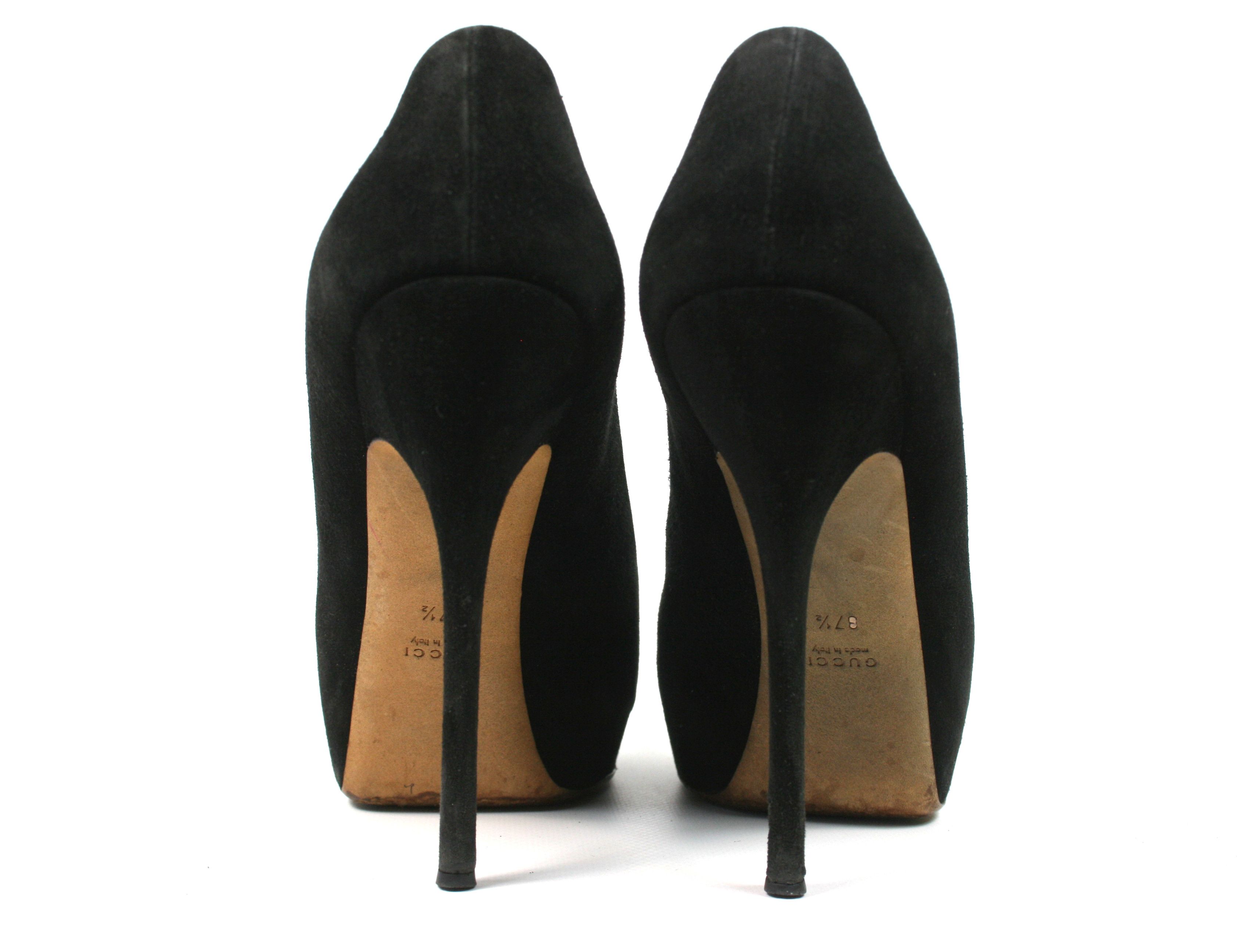 Gucci 00S Tom Ford Era Suede Pump Heels Vintage Size US 7.5 / IT 37.5 - 8 Thumbnail