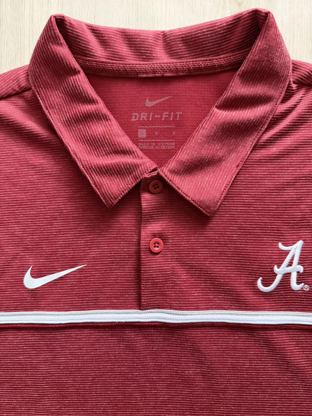 Nike 2 Nike Dri Fit Polo Shirt Alabama Crimson Tide Shirts Sz L Size US L / EU 52-54 / 3 - 4 Thumbnail