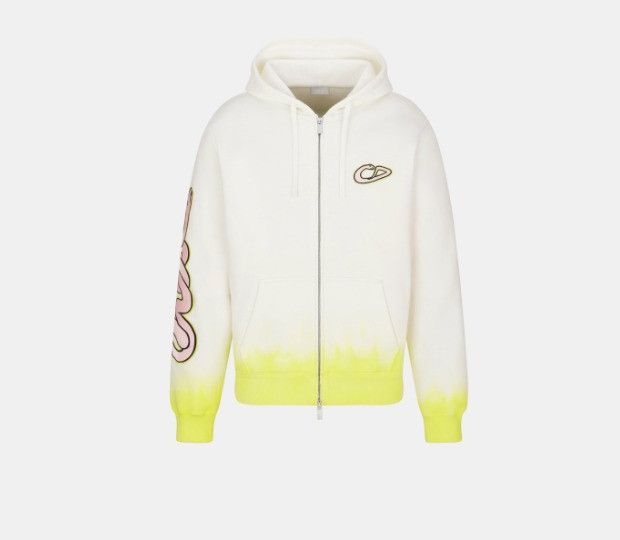 Dior × Kaws o1w1db11025 513J201 Hooded Sweatshirt in White/Yellow Size US S / EU 44-46 / 1 - 1 Thumbnail