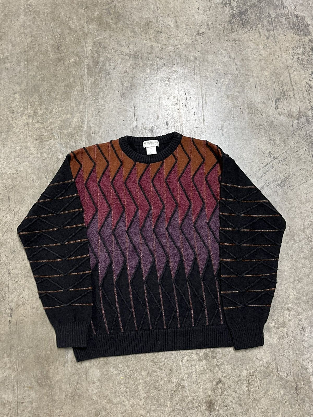 Coogi × Vintage Coogi style 3d textured knit streetwear hype rare wool Size US L / EU 52-54 / 3 - 6 Thumbnail