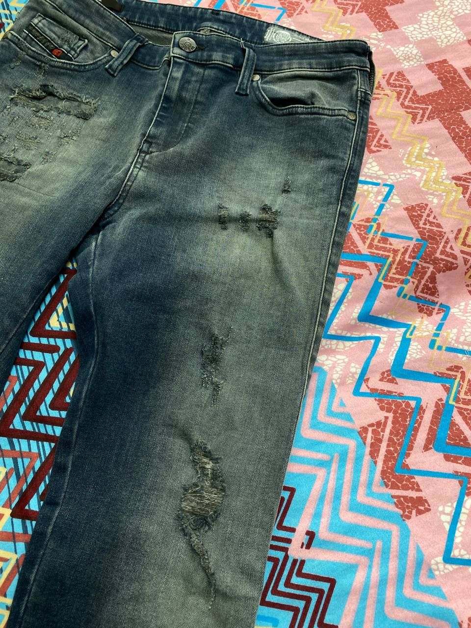 Diesel × Japanese Brand × Vintage Vintage Diesel Faded Distressed Y2K Jeans Size 29" - 7 Thumbnail