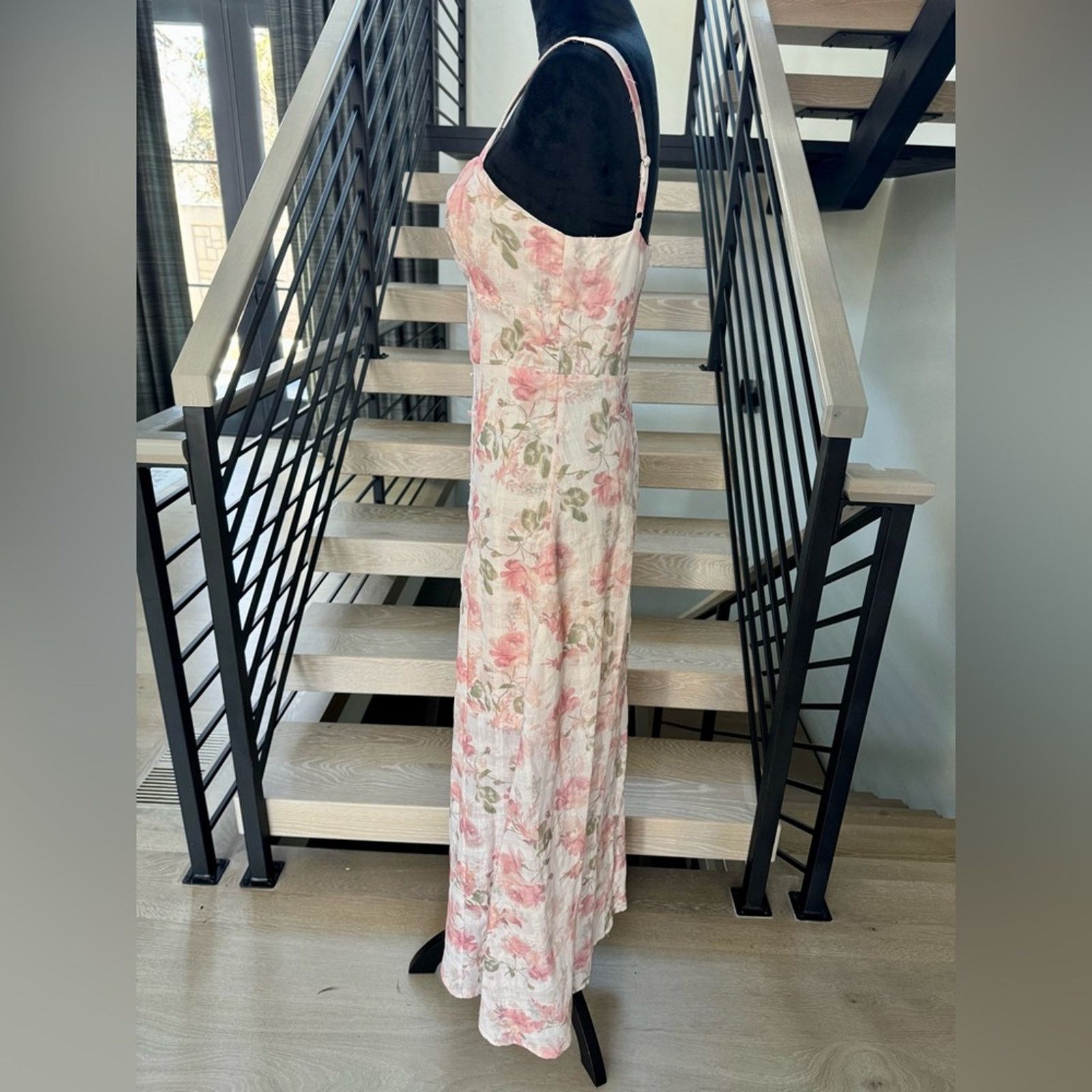 Other New Elegant Floral Dress in Pink and White size 2 Size XS / US 0-2 / IT 36-38 - 10 Thumbnail