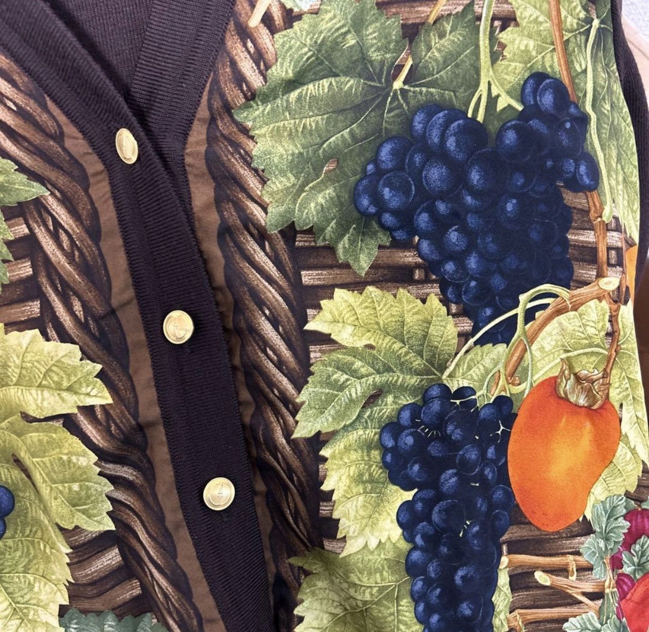 Gucci Gucci fruits pattern Cardigan Button up Jacket M Wool 100% Size M / US 6-8 / IT 42-44 - 5 Thumbnail