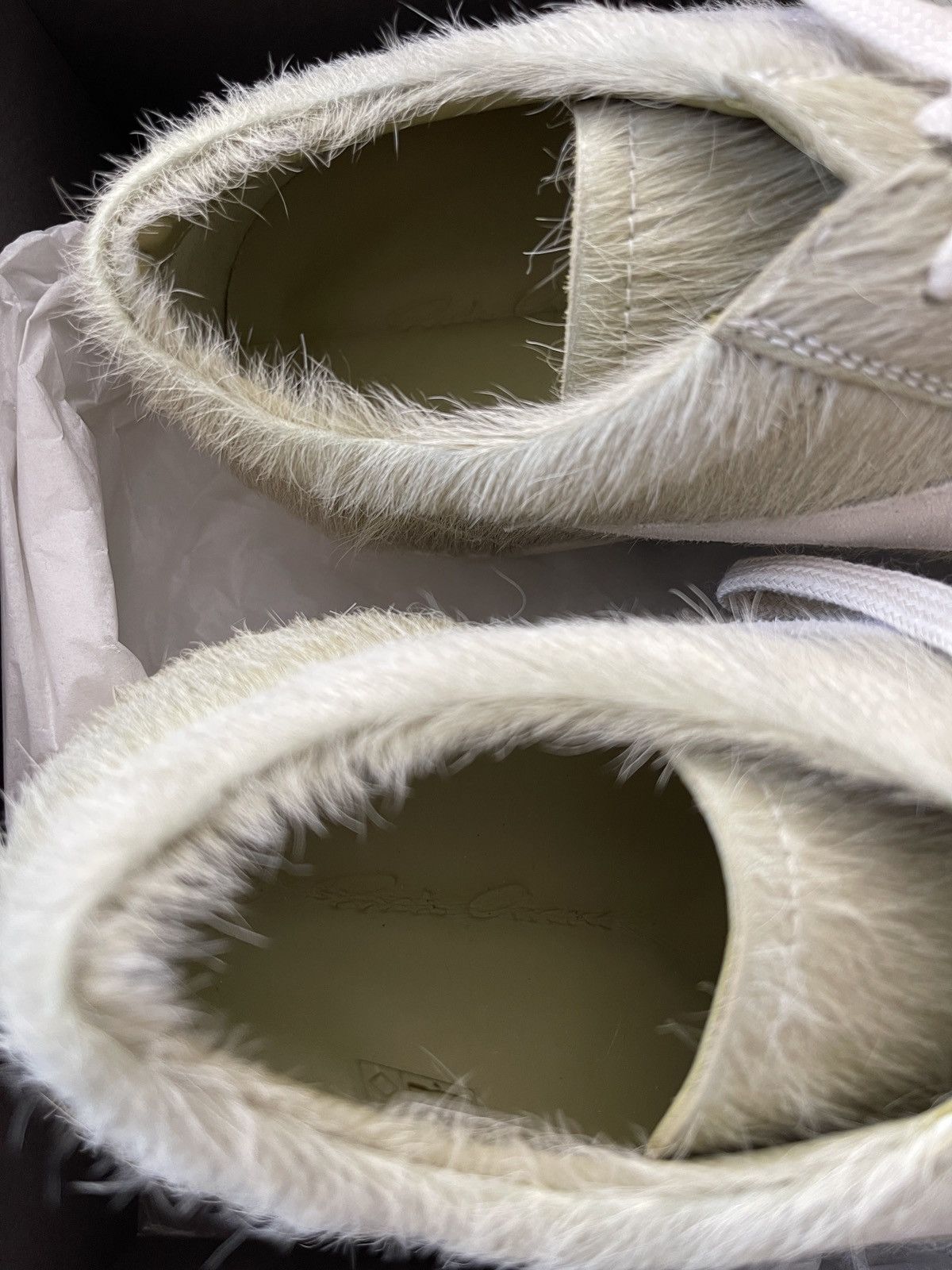 Rick Owens STEAL! FW23 Rick Owens Mainline Vintage Sneakers Pony Hair Size US 11 / EU 44 - 9 Thumbnail