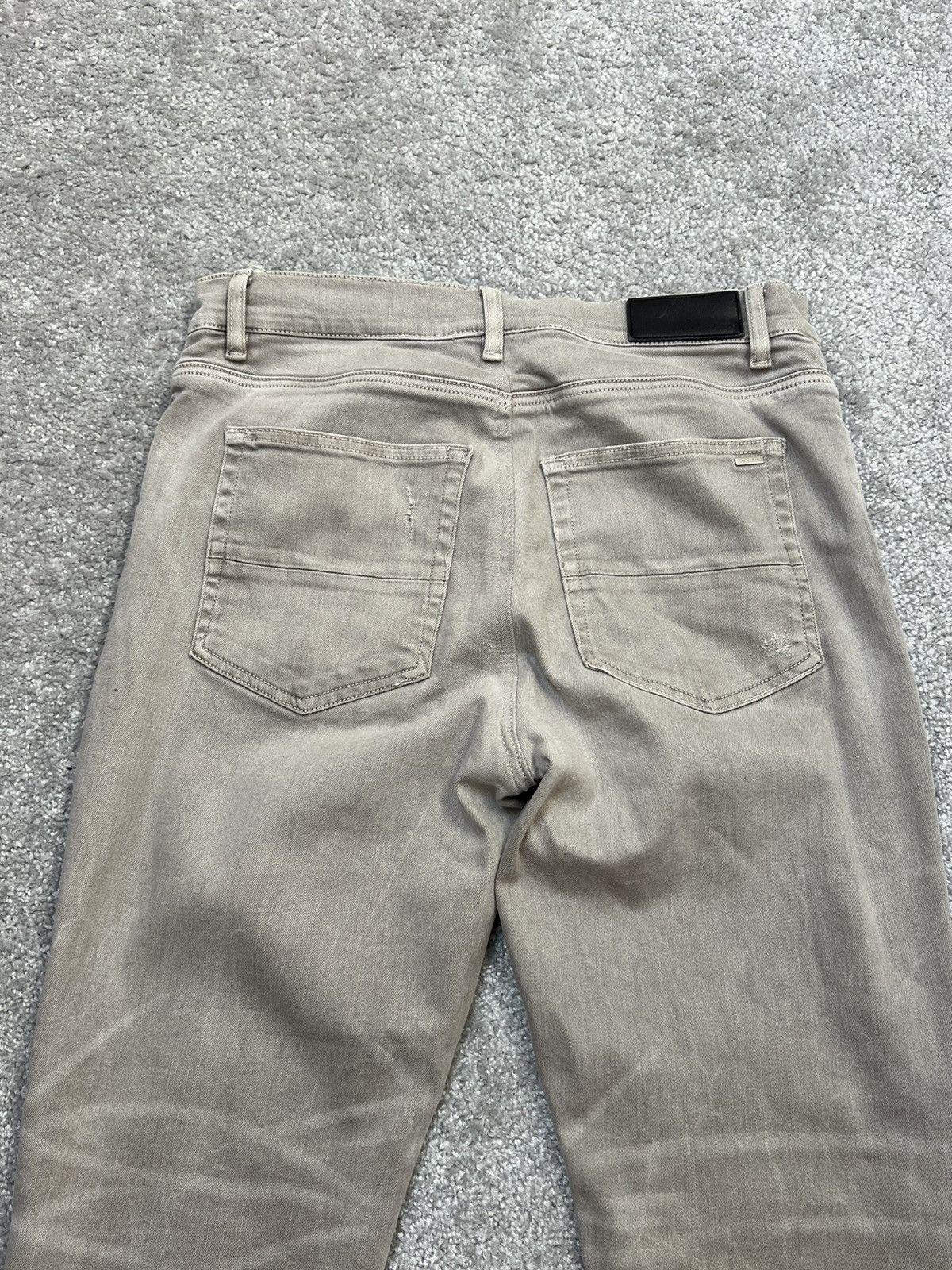 Amiri Amiri Mx-1 Grey Skinny Jeans With Patches Size 36 Size US 36 / EU 52 - 8 Thumbnail