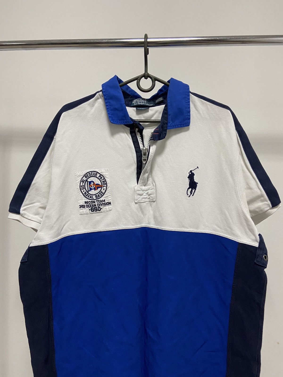 Polo Ralph Lauren Polo Ralph Lauren Vintage Zip Logo T Shirt Rescue Patrol Size US XXL / EU 58 / 5 - 2 Thumbnail