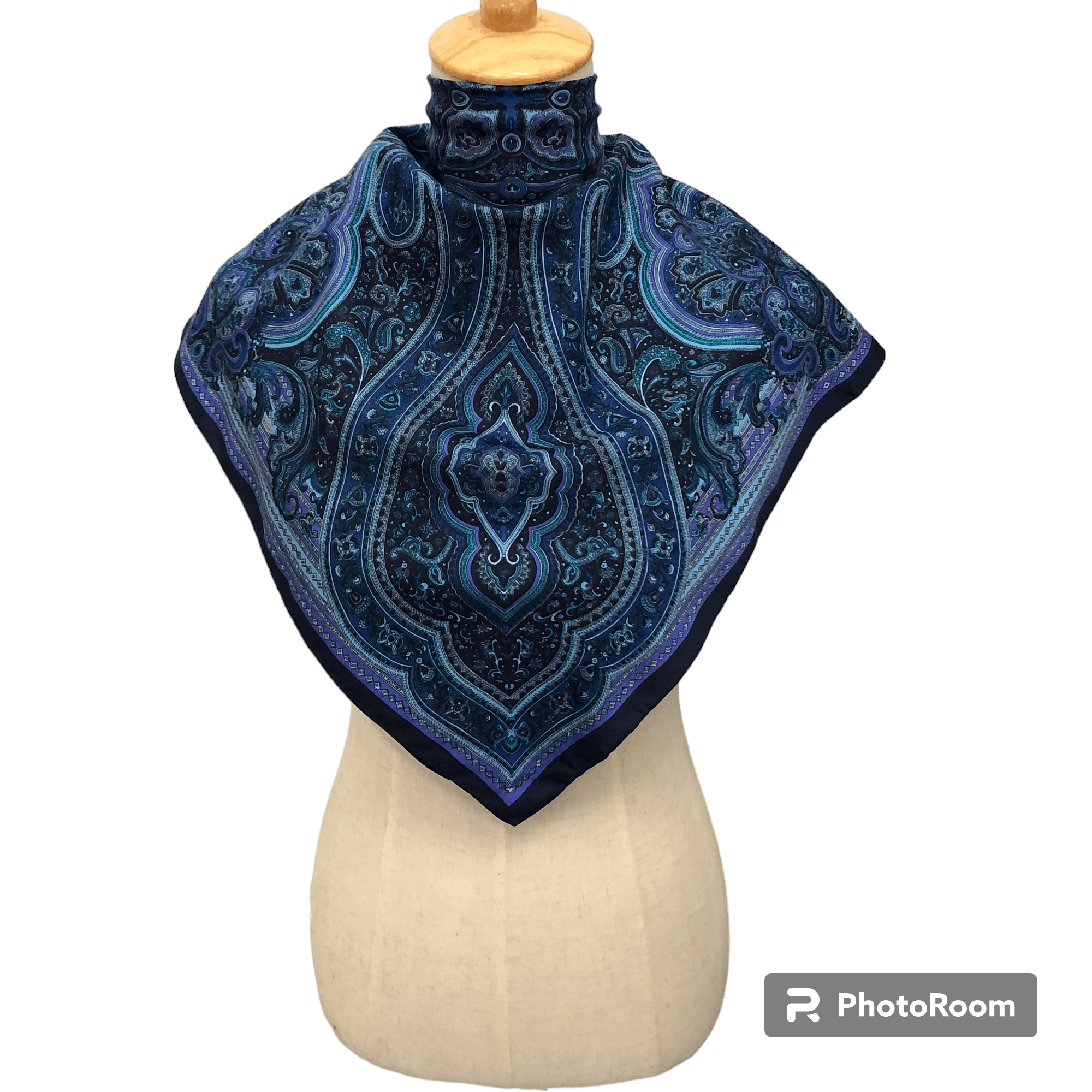 Vintage Tie Rack Paisley Scarf M327 Size ONE SIZE - 1 Thumbnail