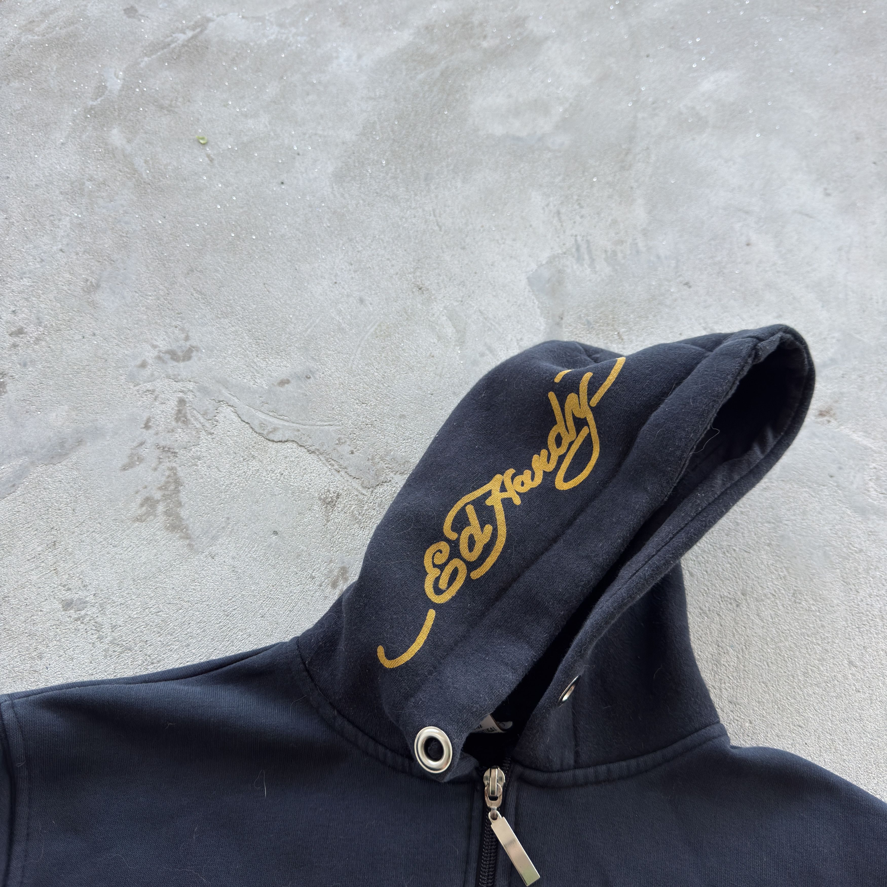 Ed Hardy Vintage 90s Ed Hardy Zip Hooded Sweatshirt Size M / US 6-8 / IT 42-44 - 5 Thumbnail
