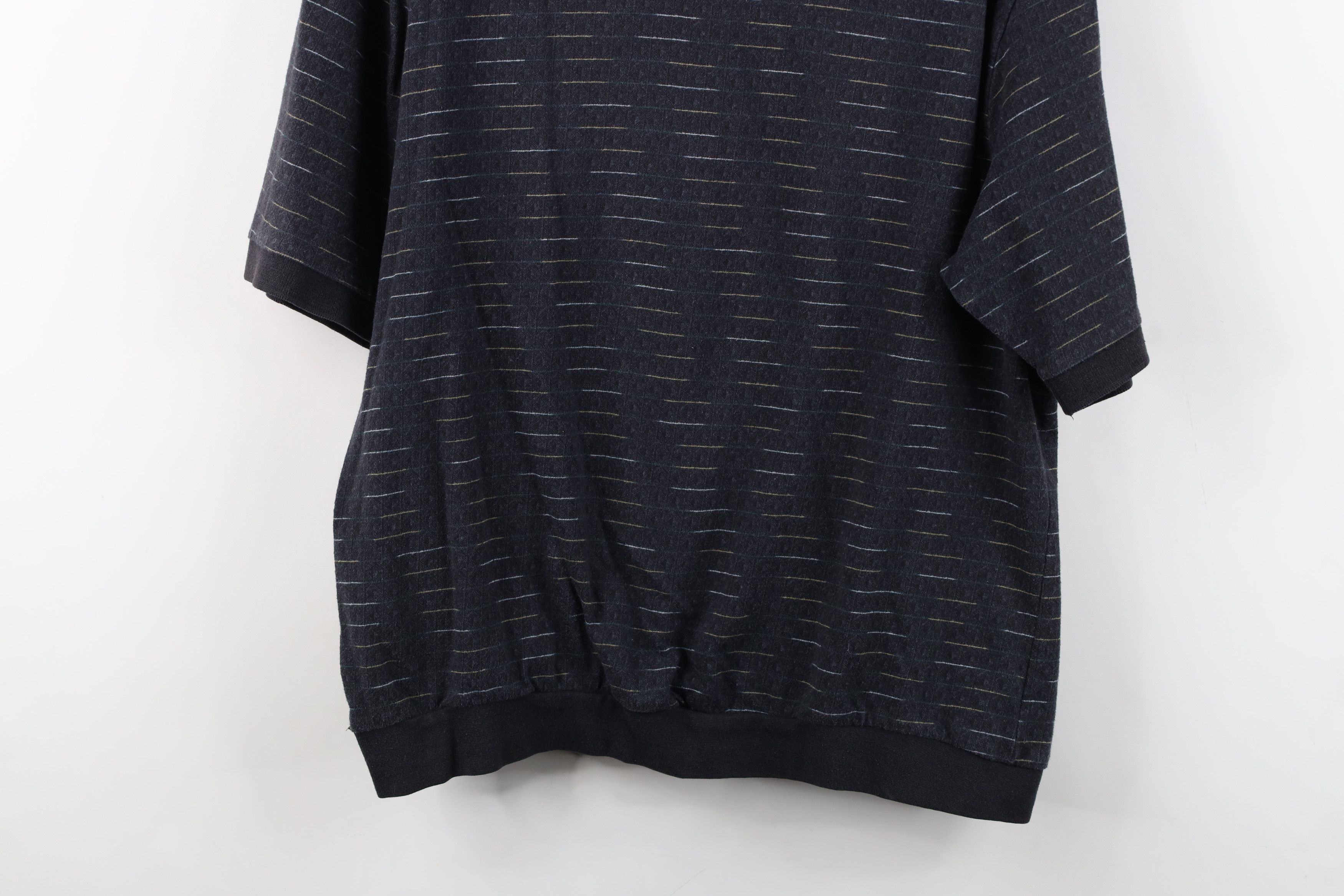 Vintage Vintage 90s Streetwear Geometric Knit Pullover Polo Shirt Size US M / EU 48-50 / 2 - 11 Thumbnail