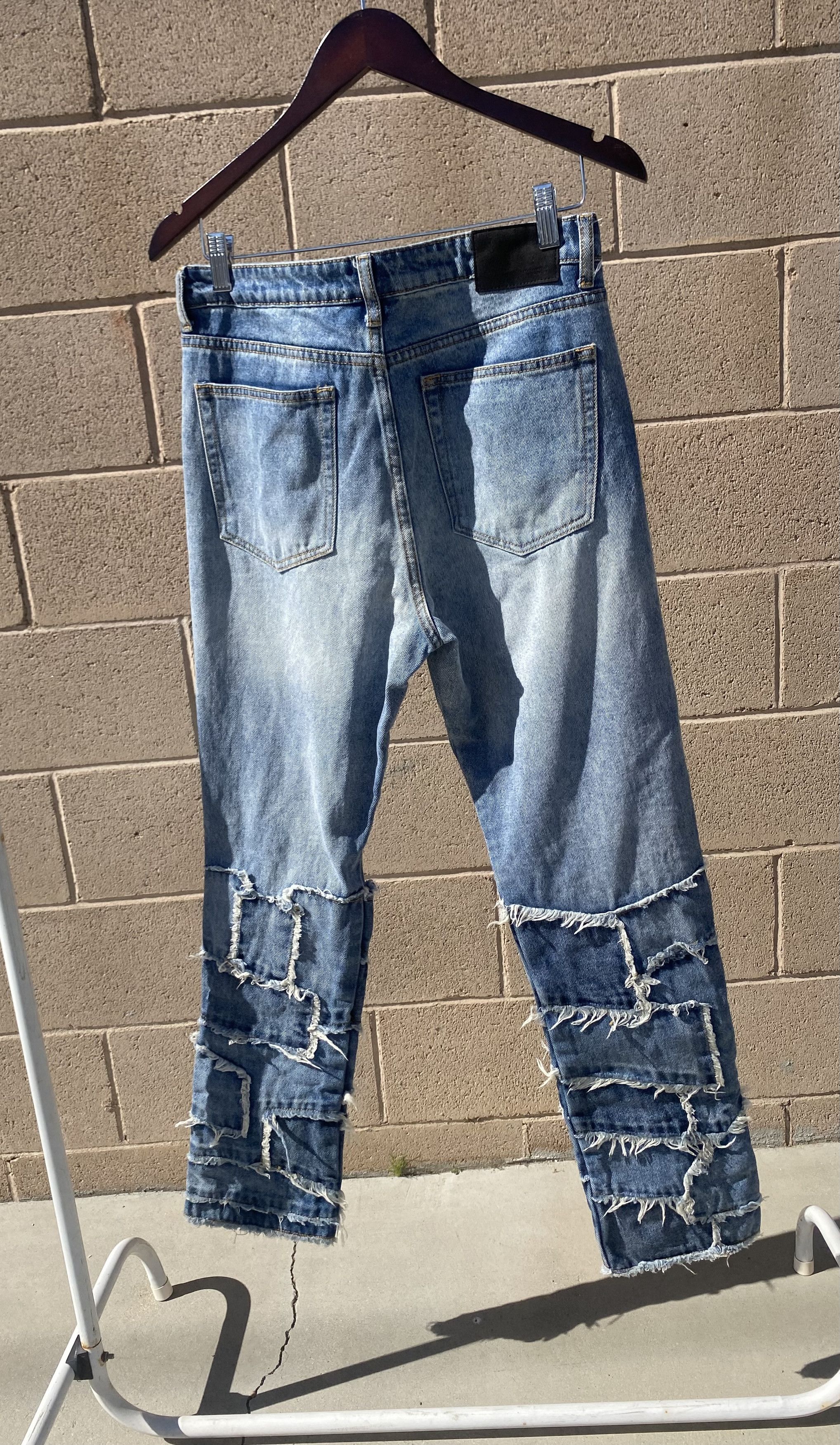 Forever 21 Forever 21 Stacked Distressed Denim Jeans 32x32 Size US 32 / EU 48 - 4 Thumbnail