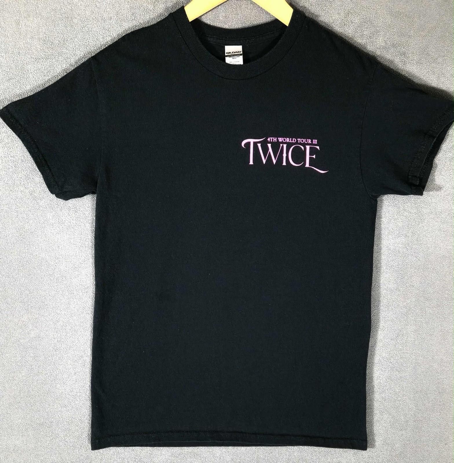 Gildan TWICE 4th World Tour III K-Pop Concert TShirt Black Small #3 Size US S / EU 44-46 / 1 - 1 Thumbnail