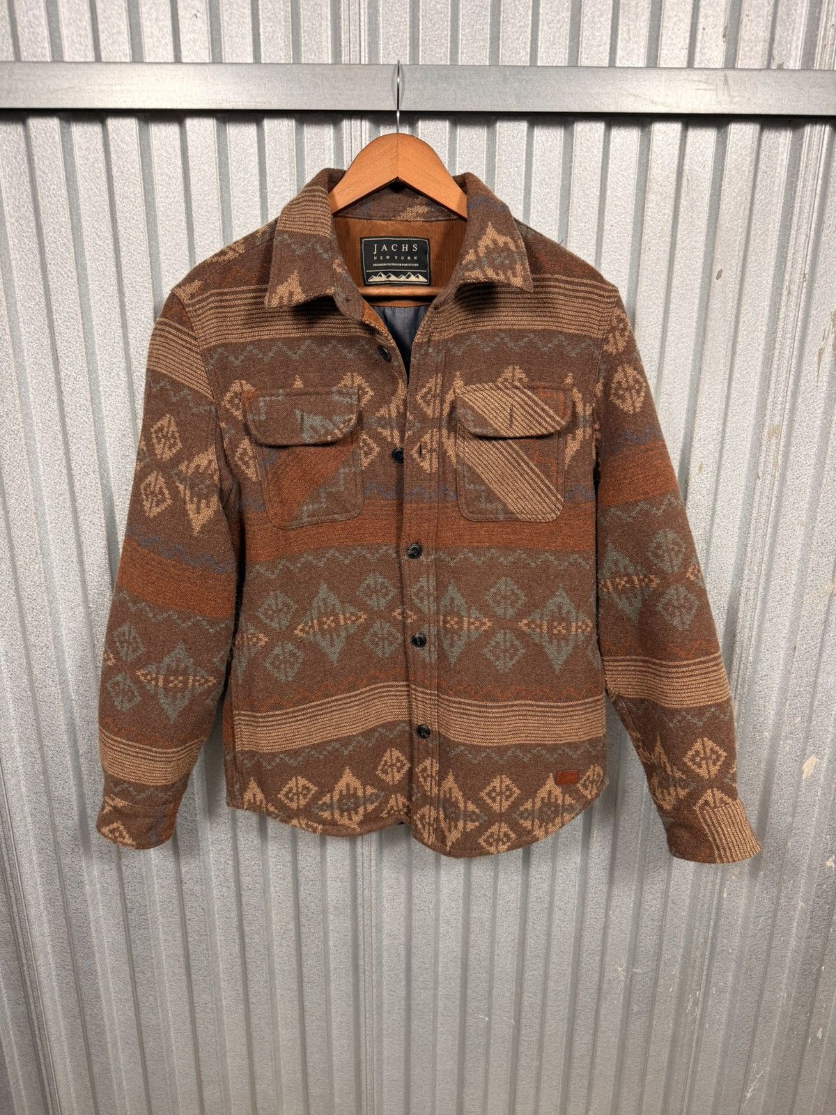 JACHS NY Insane Jachs NY Brown Fleece Button Up Western Jacket Size US M / EU 48-50 / 2 - 5 Thumbnail