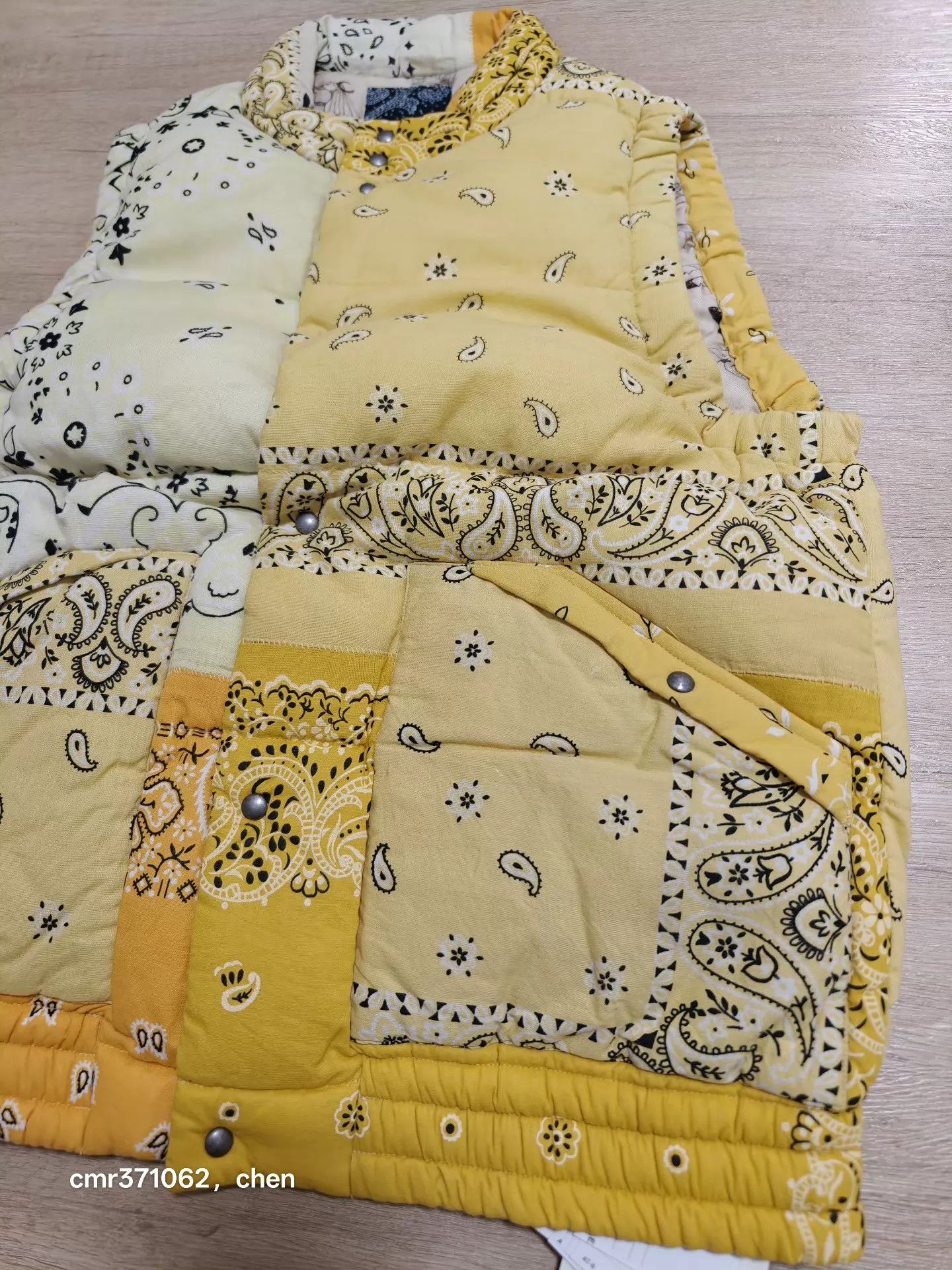 Visvim VISVIM 22 ICT Tour Ltd. Bandana Down Vest Yellow 2 Size US M / EU 48-50 / 2 - 3 Thumbnail