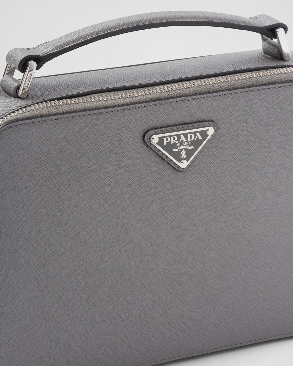 Prada o1bcso1str1025 Size: OS / Saffiano Shoulder Bag in Grey Size ONE SIZE - 6 Thumbnail