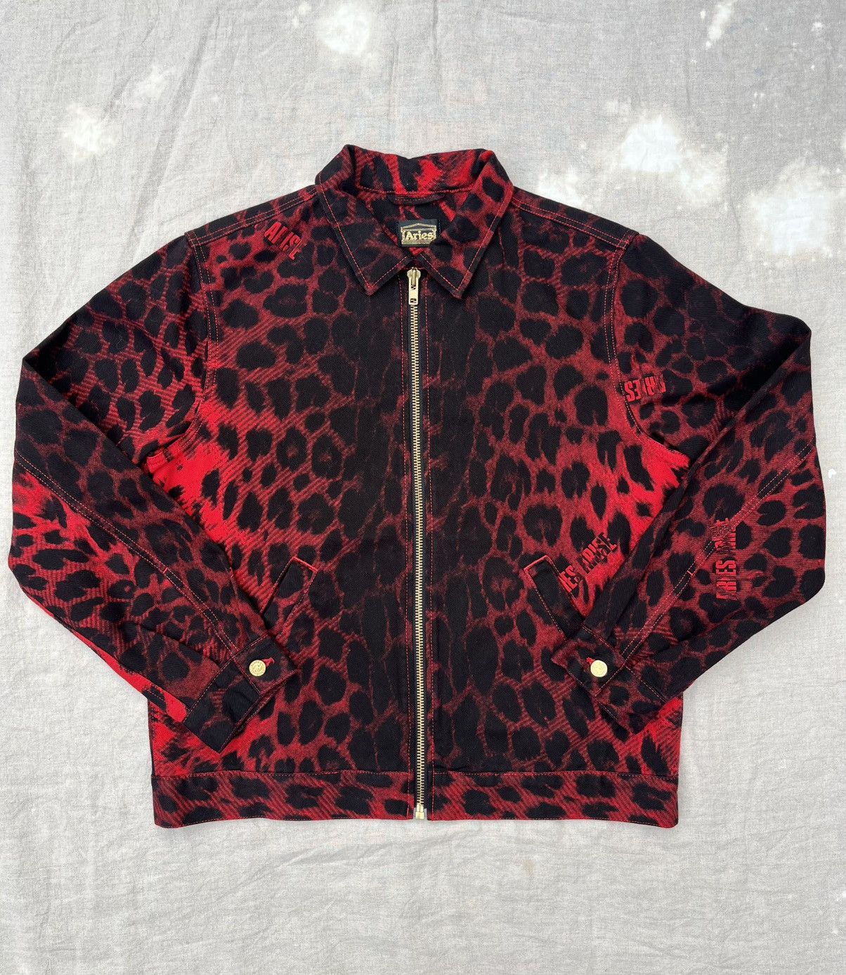 Aries Aries Arise Leopard Print Denim Jacket Size US M / EU 48-50 / 2 - 1 Thumbnail