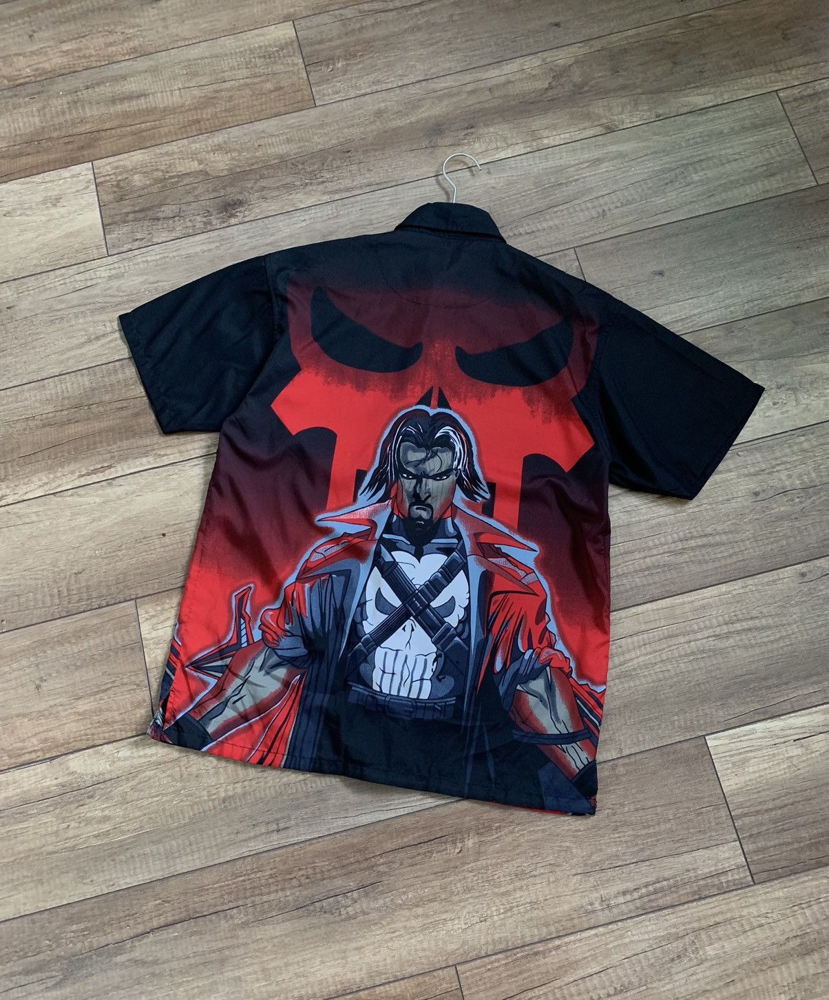 Japanese Brand Vintage Anime Dragon Japan Red Black Samurai SS Shirt Size US S / EU 44-46 / 1 - 4 Thumbnail