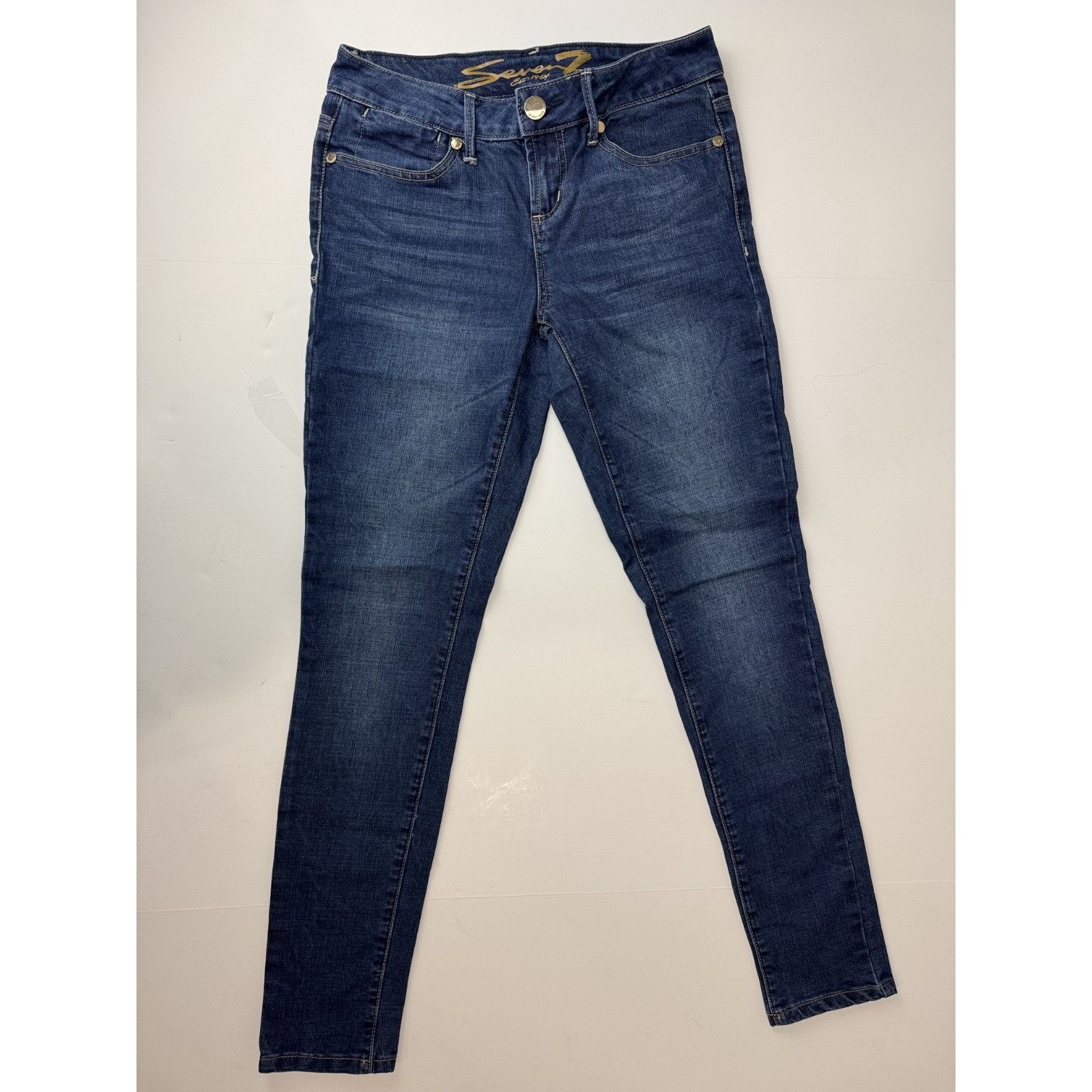Seven 7 Seven 7 Low Rise Skinny Jeans Women's Embellished Pockets 4 Size 27" / US 4 / IT 40 - 1 Thumbnail