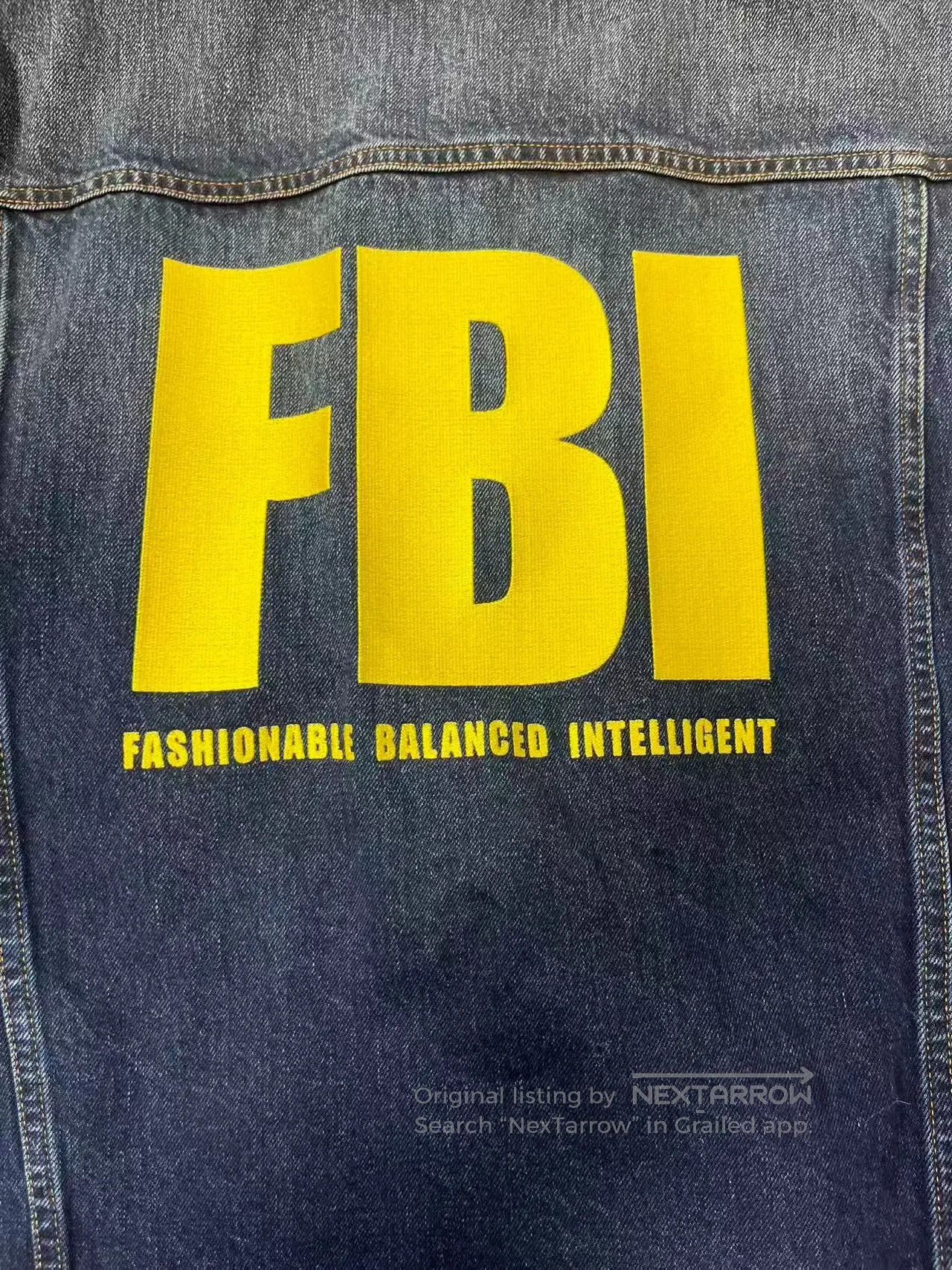 Balenciaga Balenciaga Men's Logo Print Denim Jacket. Size US M / EU 48-50 / 2 - 3 Thumbnail